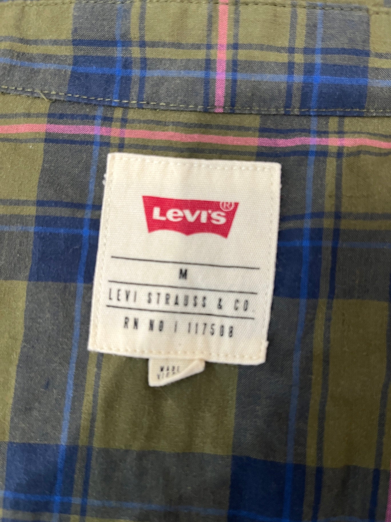 Levi's Checkered Shirt Medium