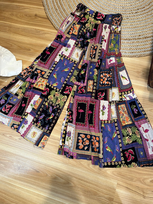 Flamingo Hippy Super Wide Leg Pants Size M