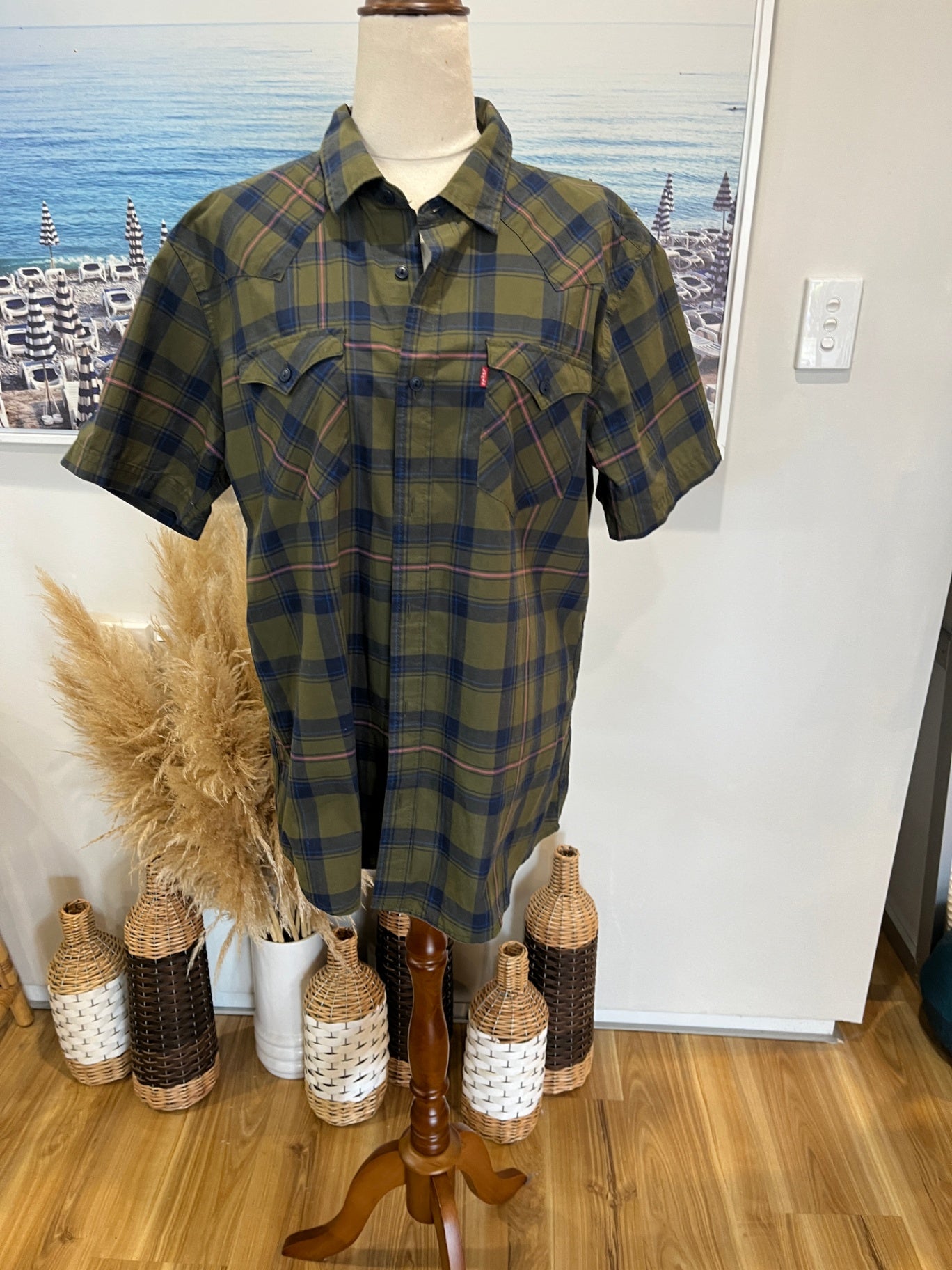 Levi's Checkered Shirt Medium