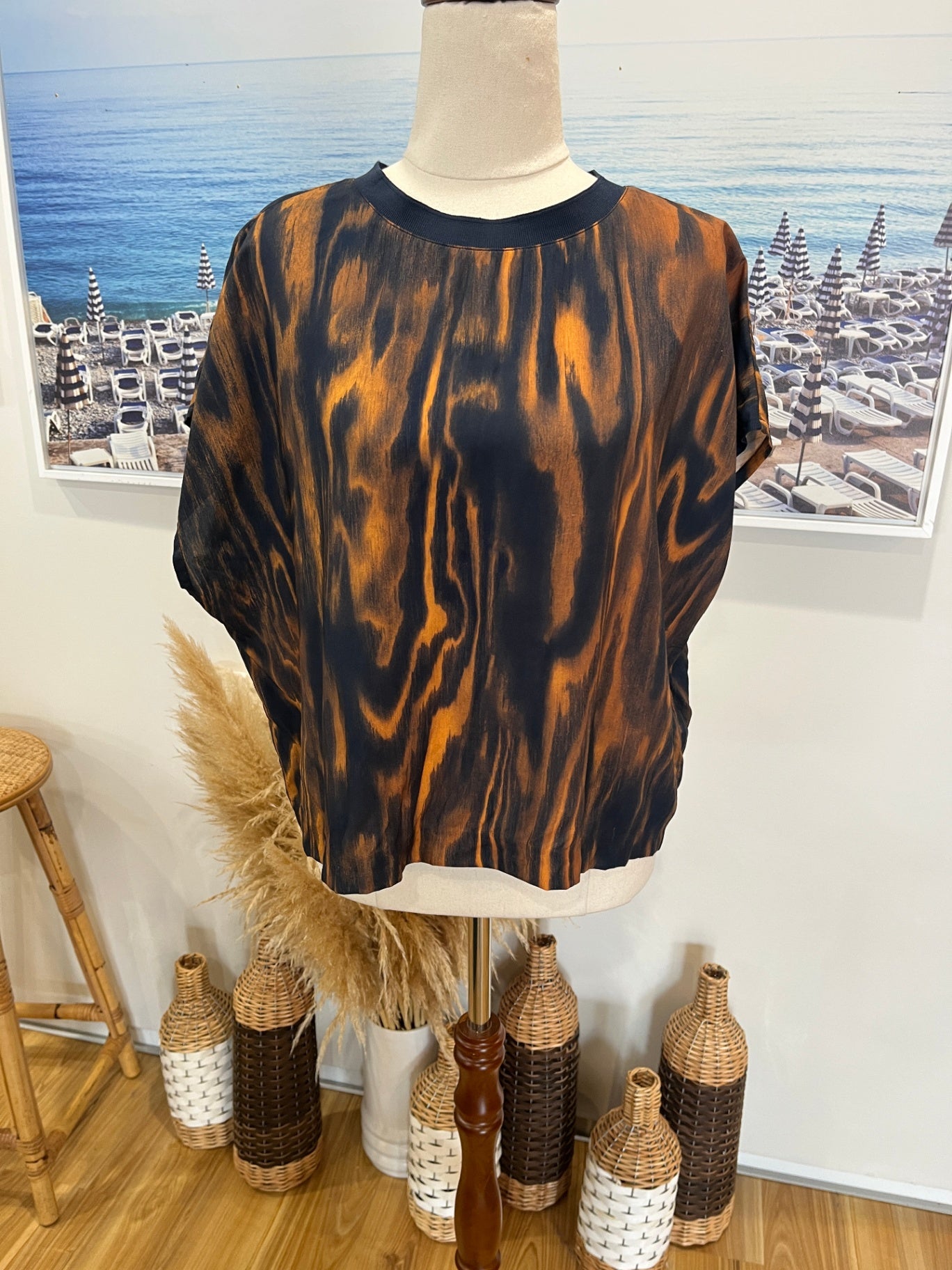 Weekday Tie Dye Design Top Medium