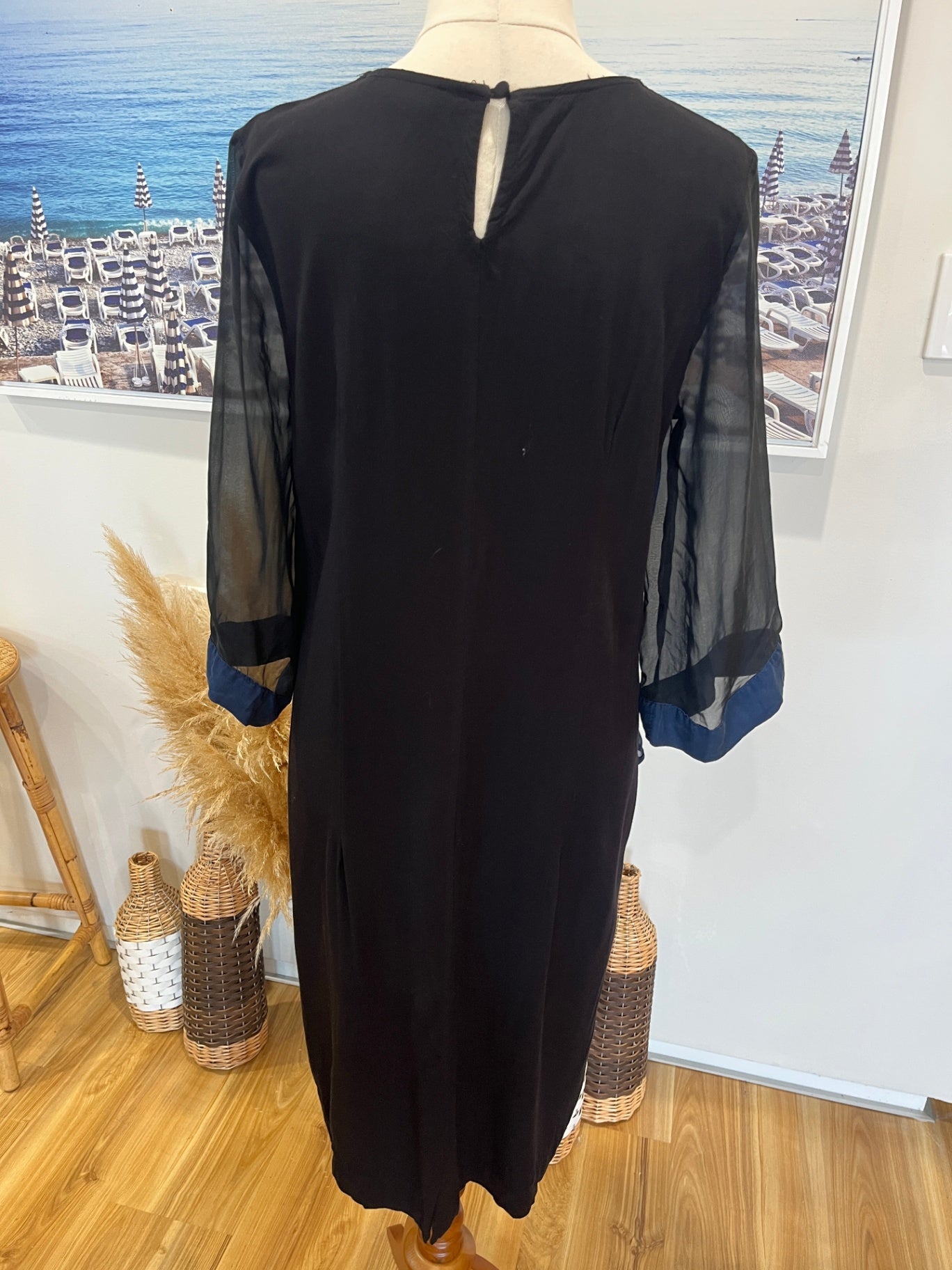 Blue Illusion Blue/Black Dress XS/Small 