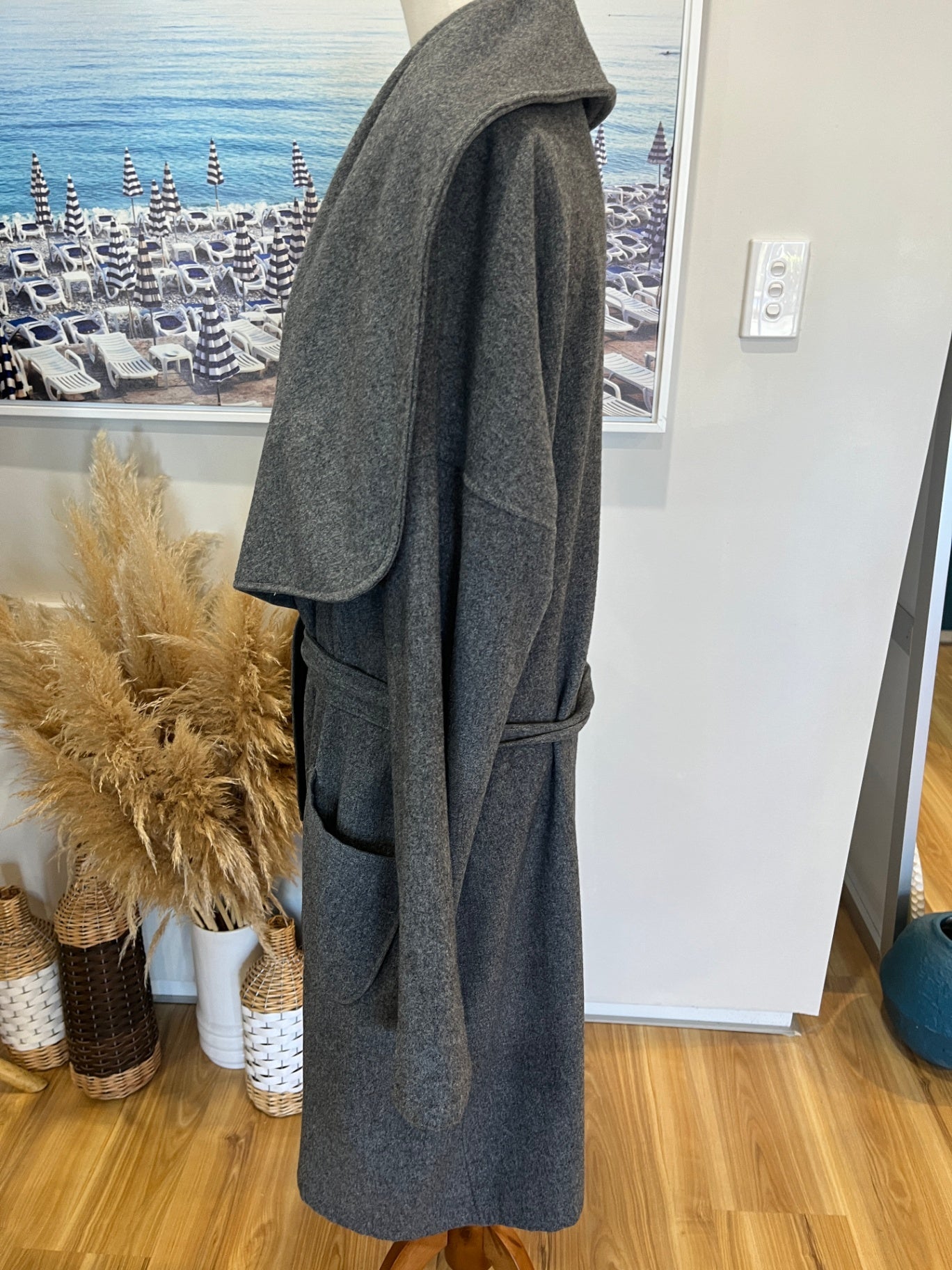 IvyBlu Waterfall Coat - Size 14 - Grey