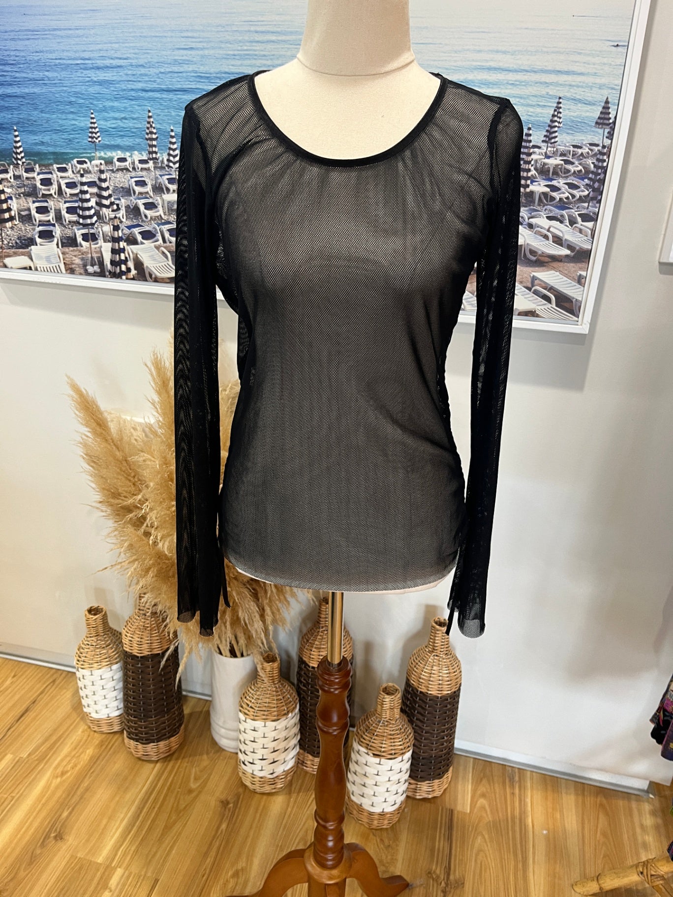 Vintage Pagani Black Top Size 10