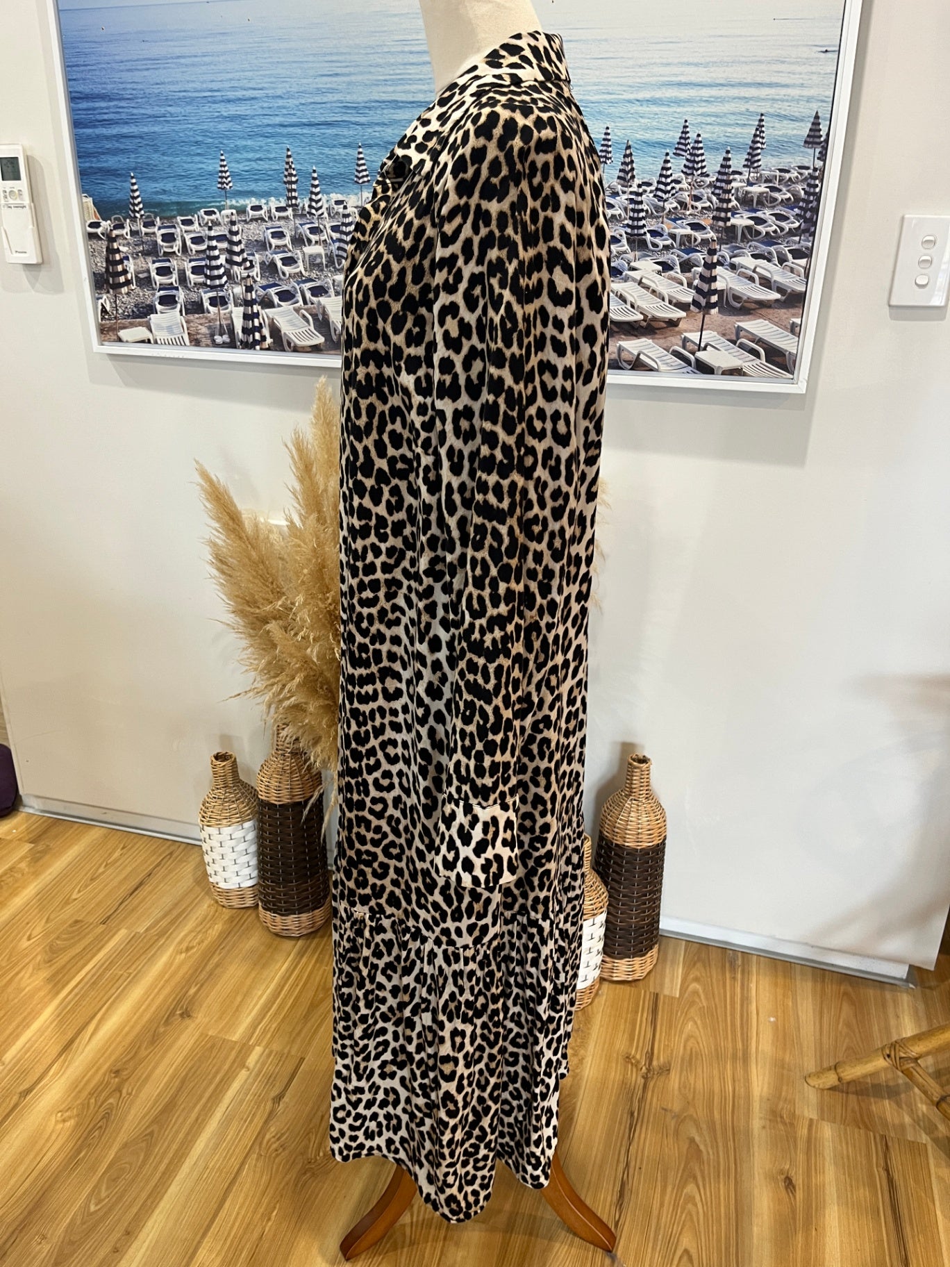 H&M Leopard Print Dress Size Large