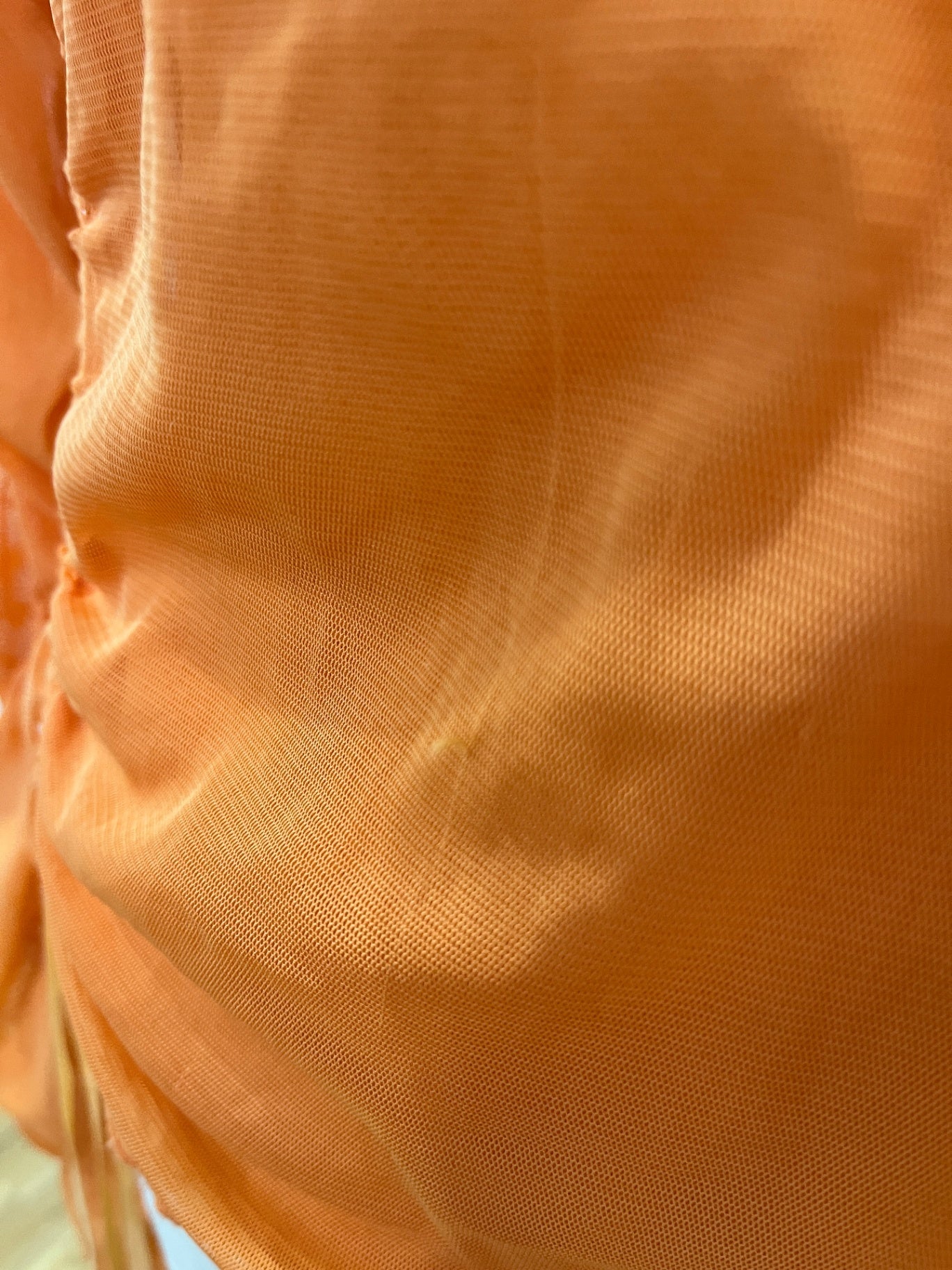 APART Ruched Sleeve Orange Top Size 14