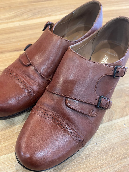 Clarks Softwear Brown Leather Shoes