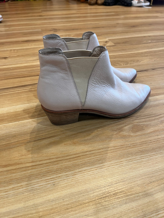 Isabella Cream Ankle Boots Size 39 