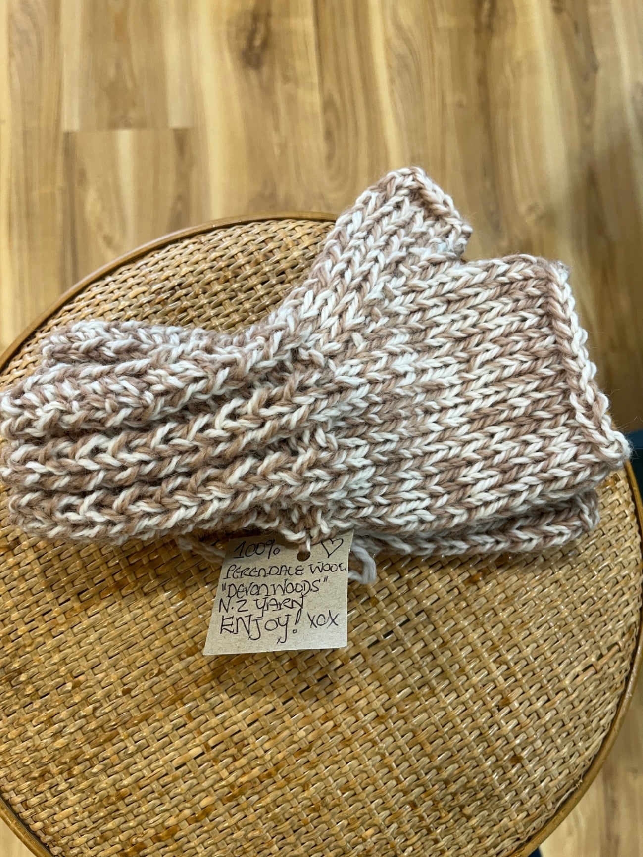 Perendale Wool Handmade Fingerless Gloves
