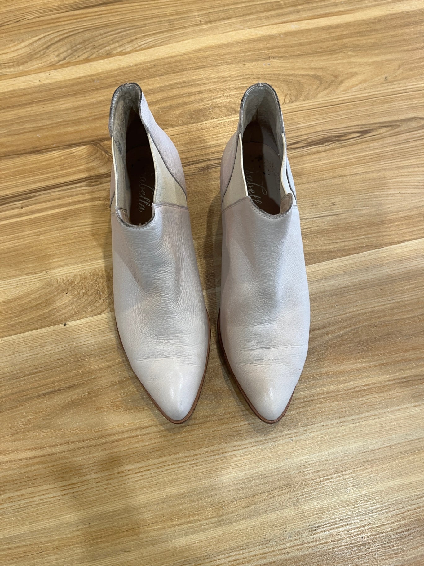 Isabella Cream Ankle Boots Size 39 