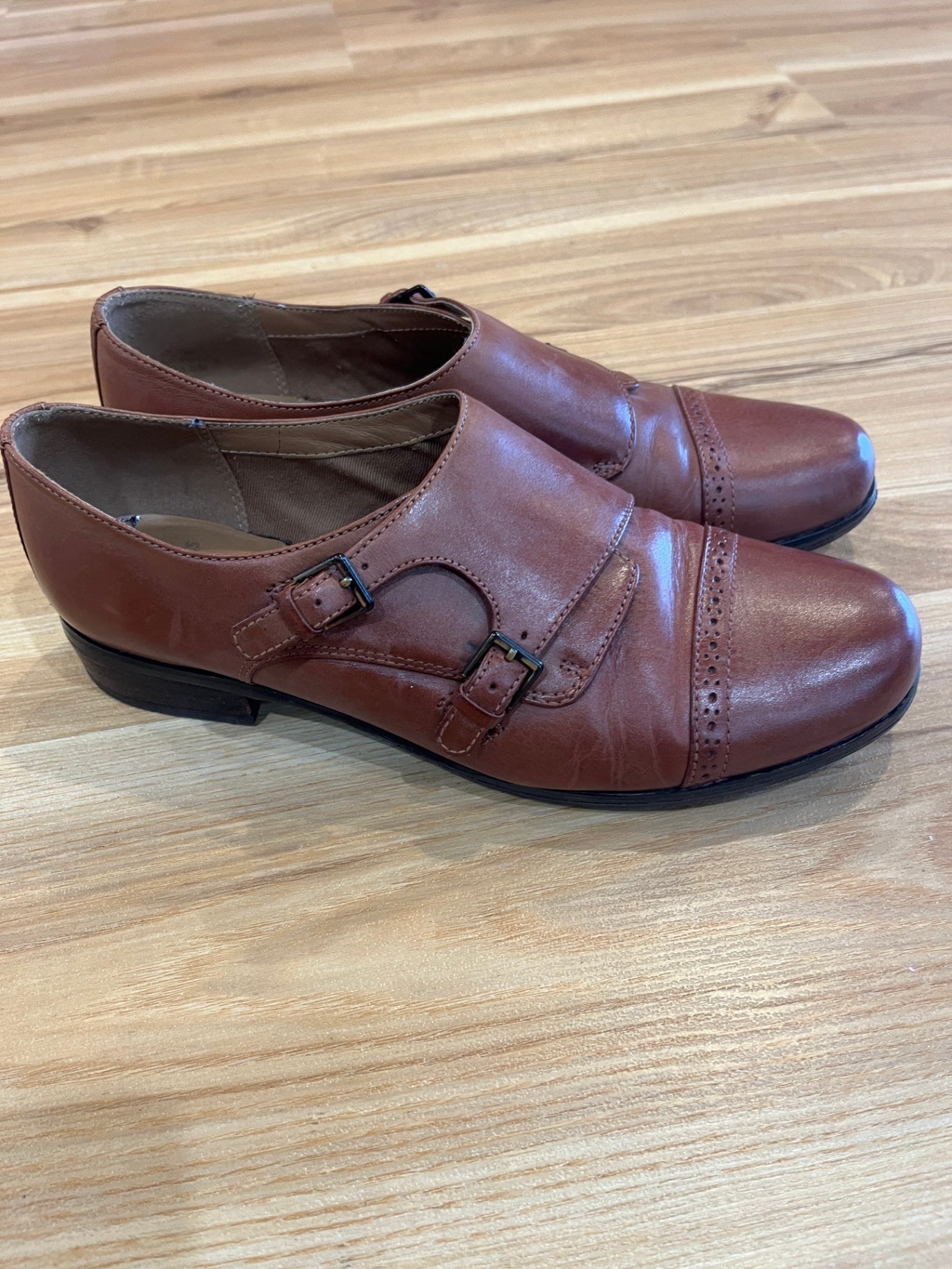 Clarks Softwear Brown Leather Shoes