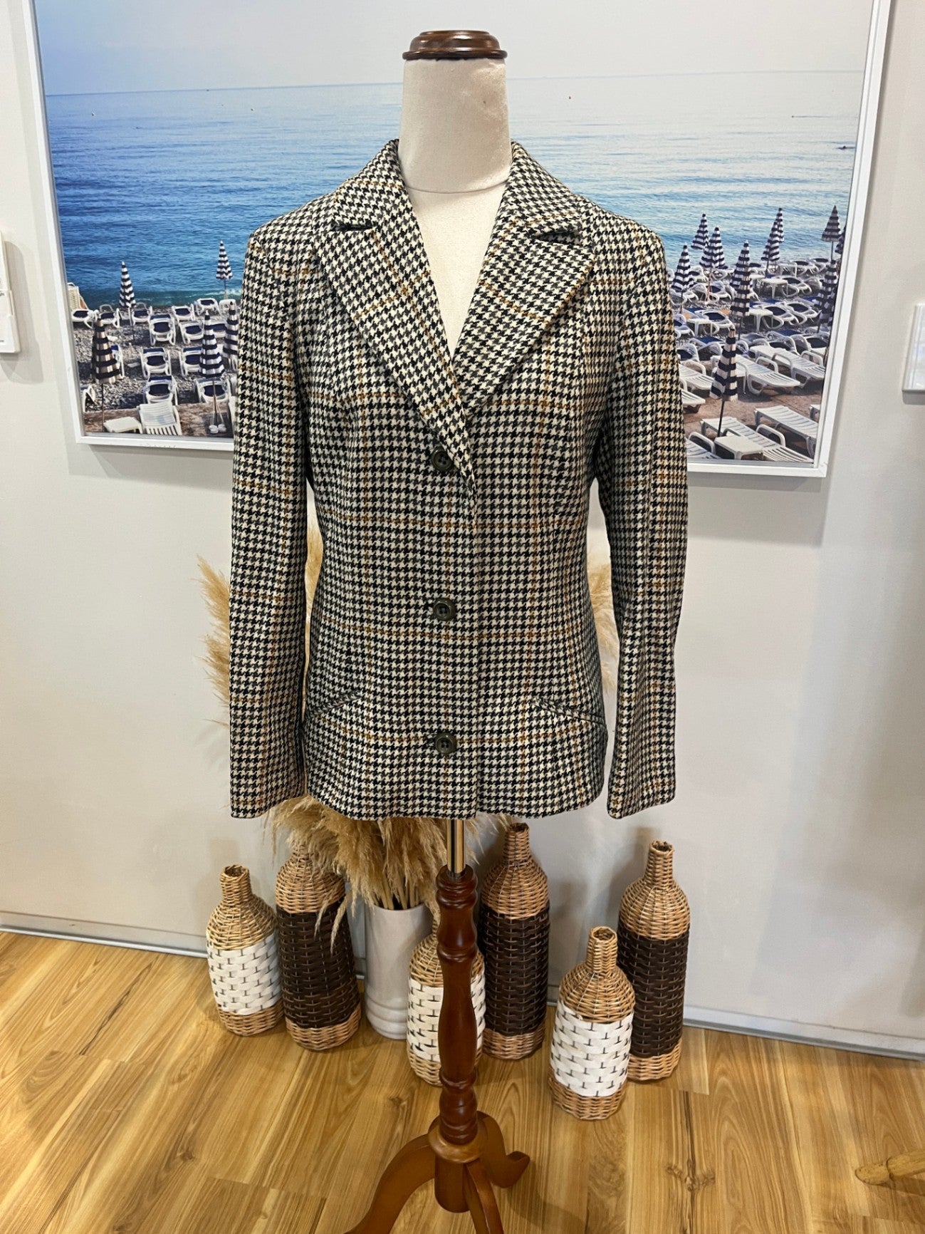 Houndstooth Blazer Size 10