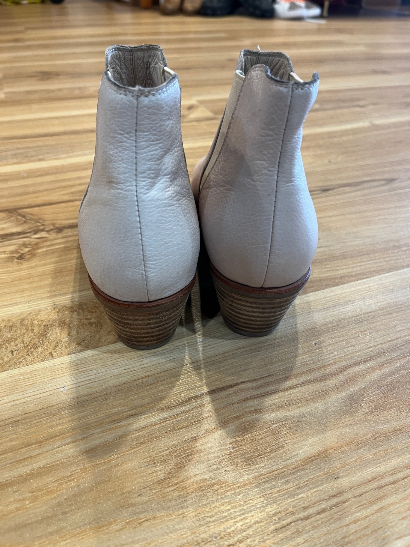 Isabella Cream Ankle Boots Size 39 