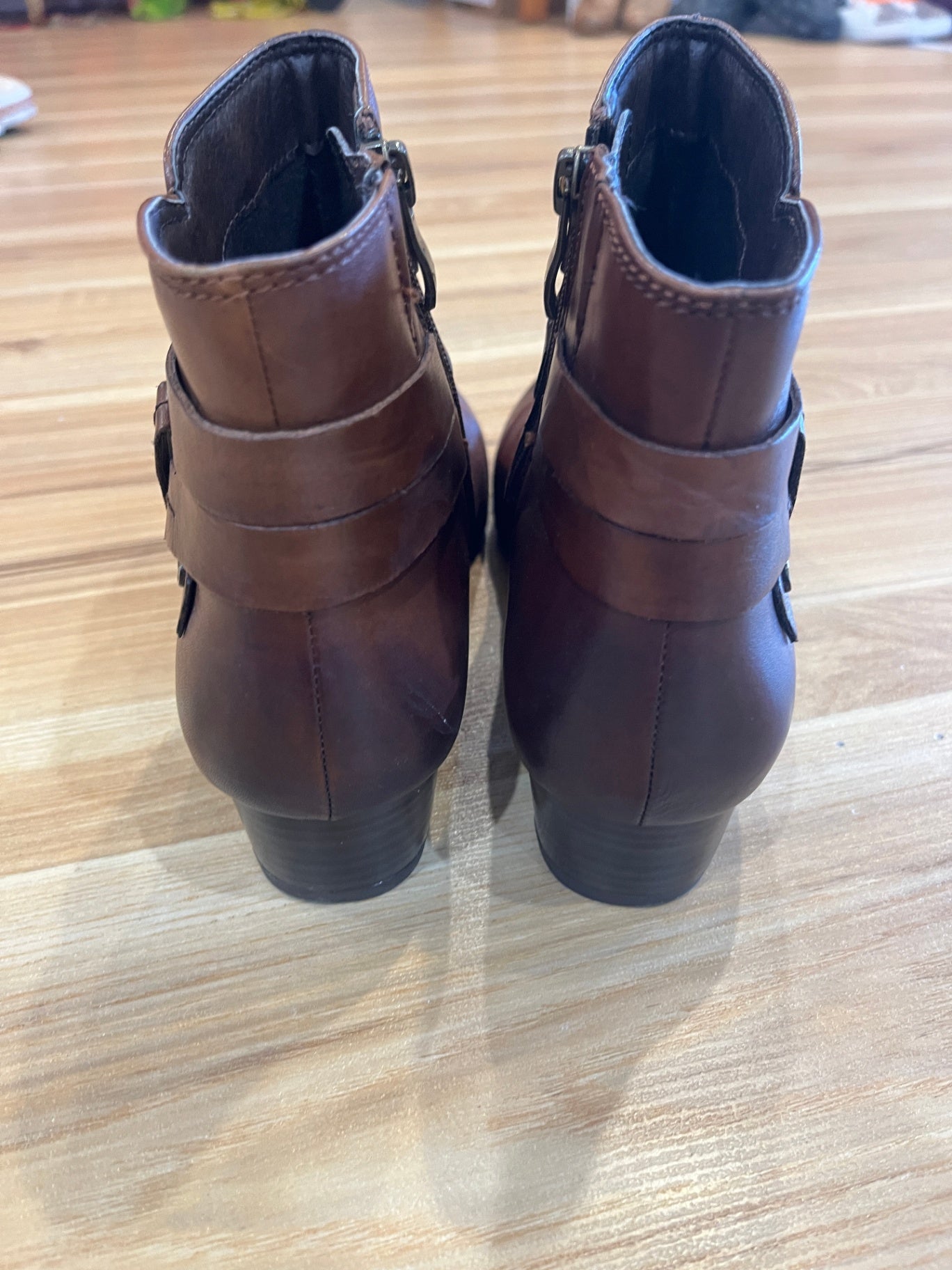 Caprice Brown Ankle Boots Size EU 38.5