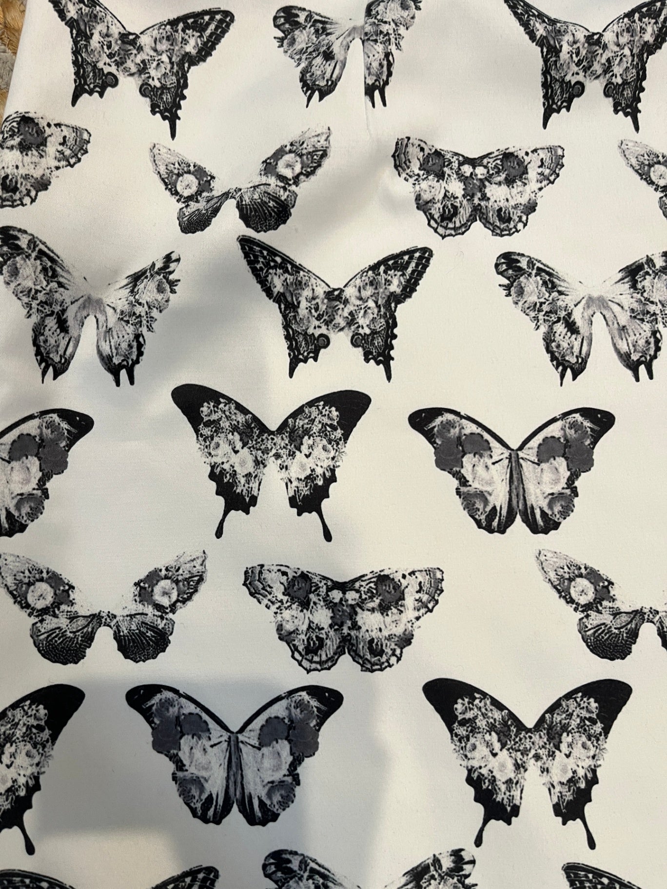 Tuesday Black & White Butterfly Print Skirt – Size Large
