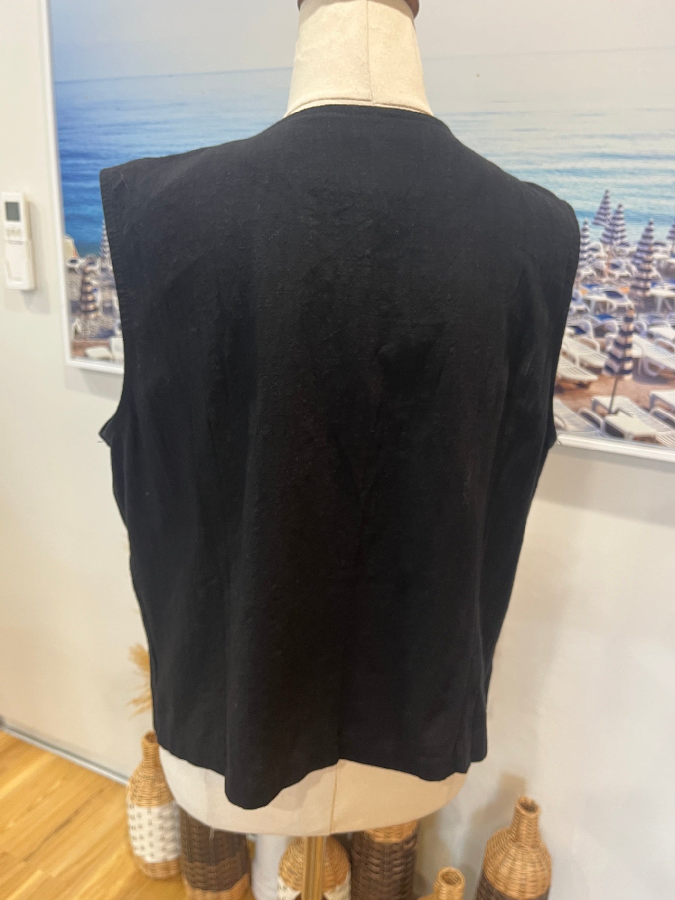 Black Waist Coat Size XL