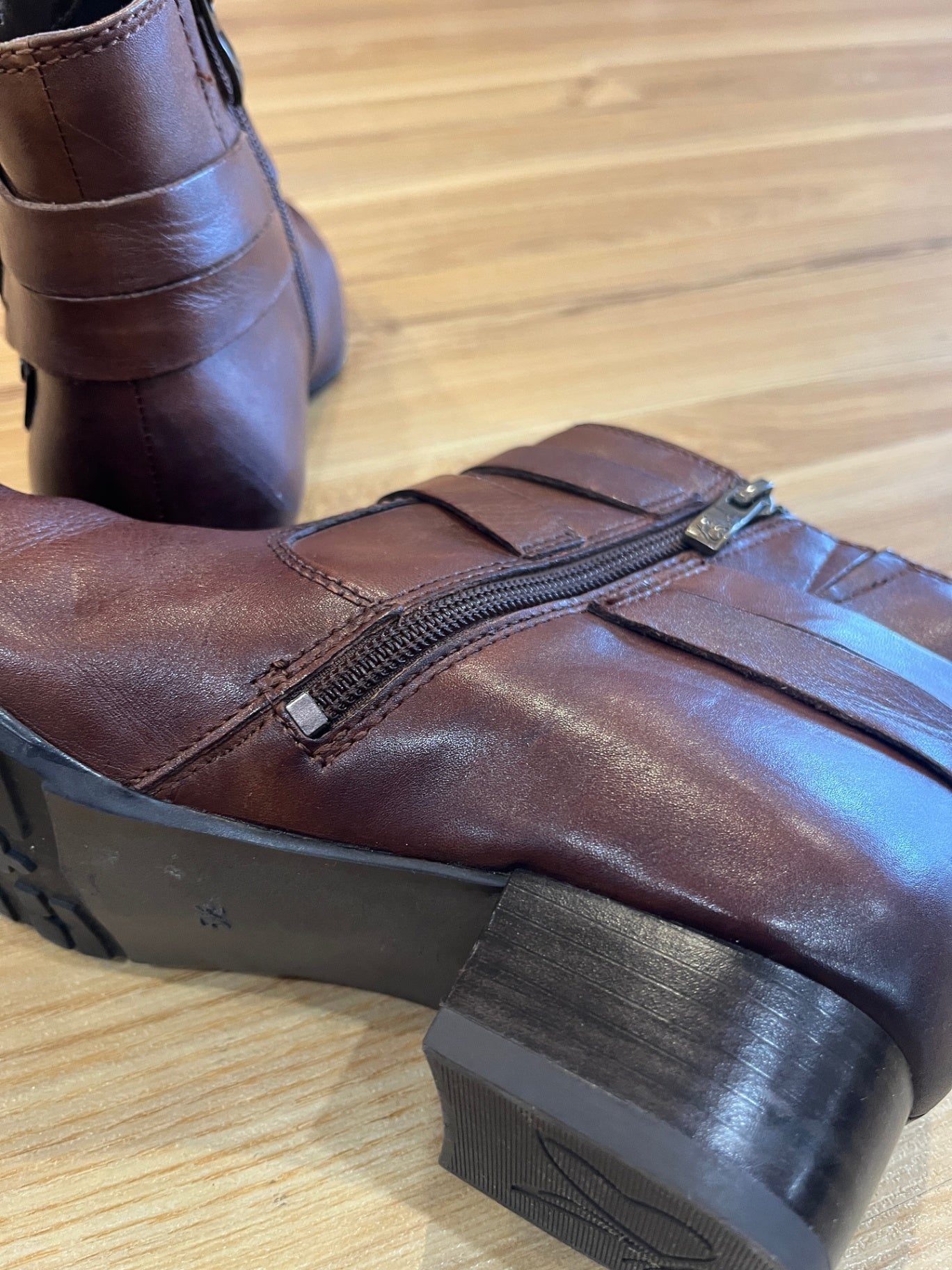 Caprice Brown Ankle Boots Size EU 38.5