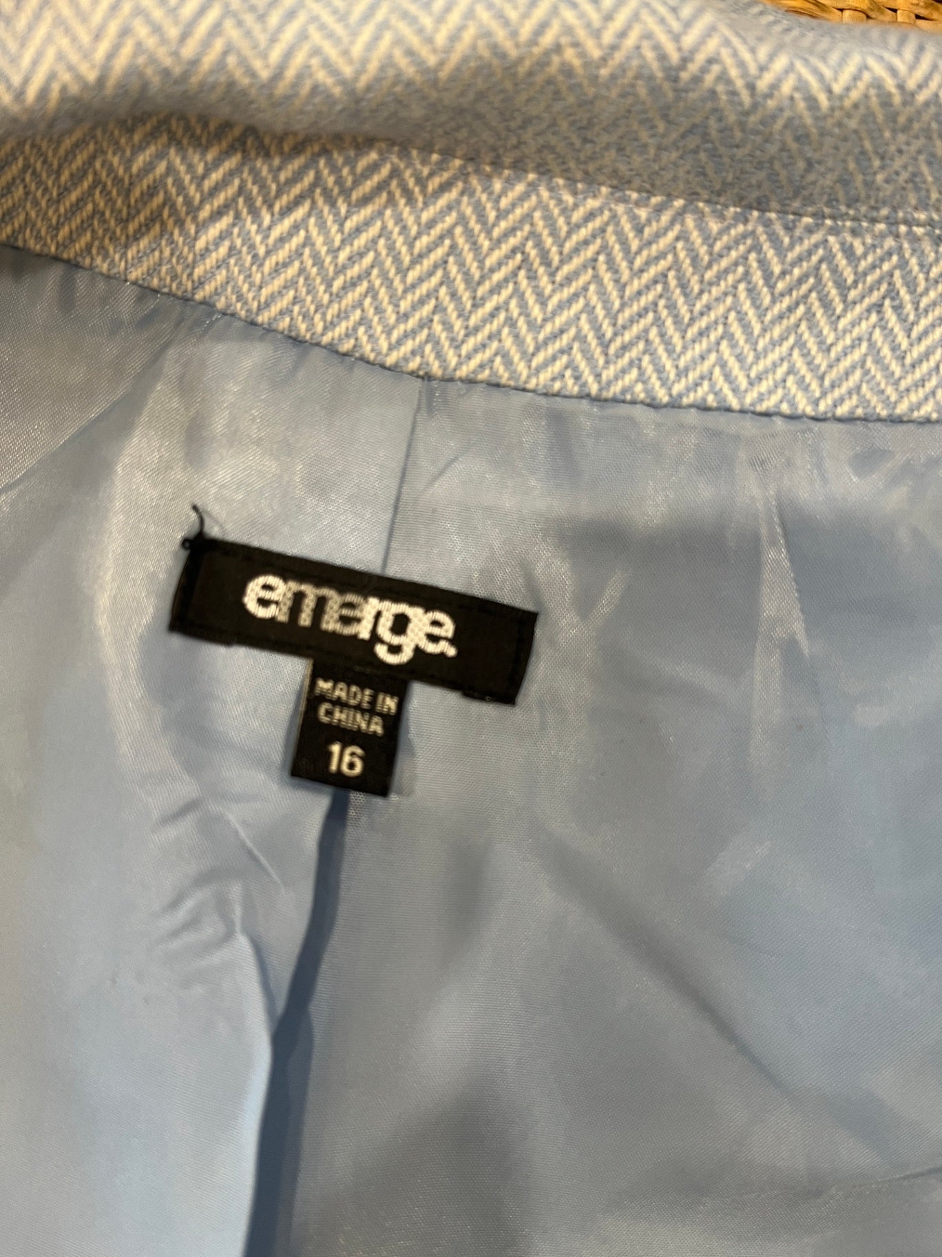 Emerge Pale Blue Blazer 