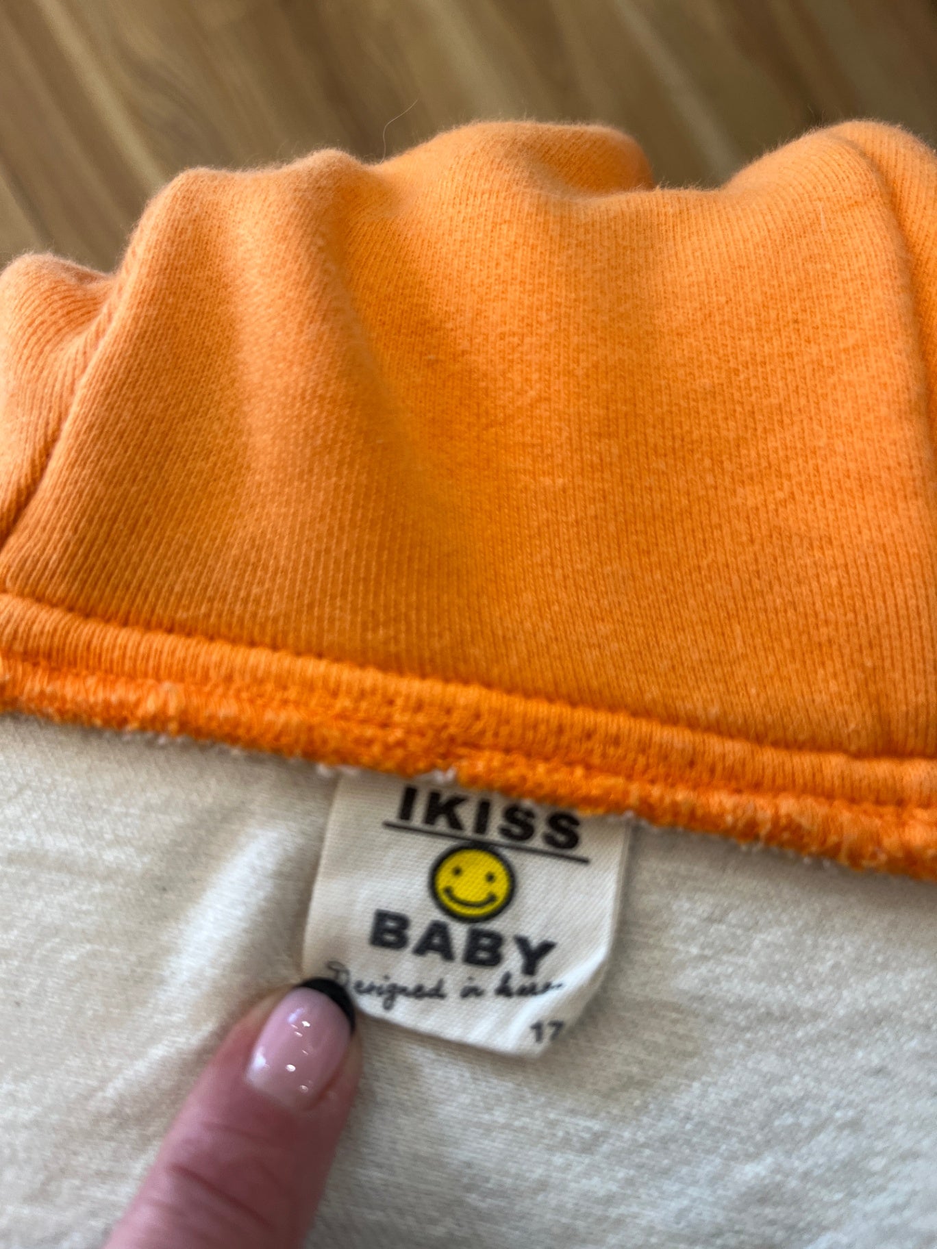 IKISS BABY Denim Jacket w/Printed Design