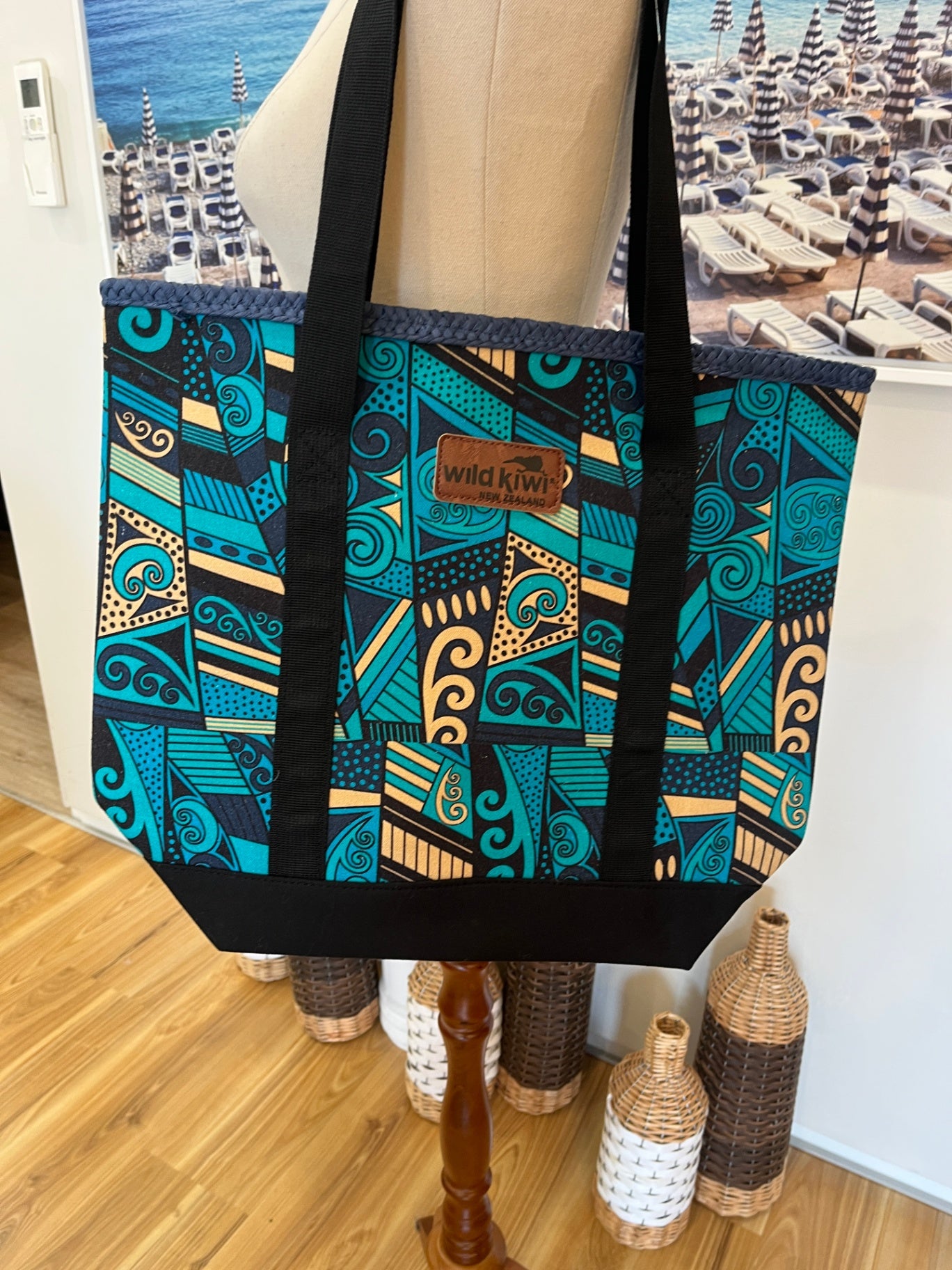 Wild Kiwi Tote Bag Vibrant Patterns 