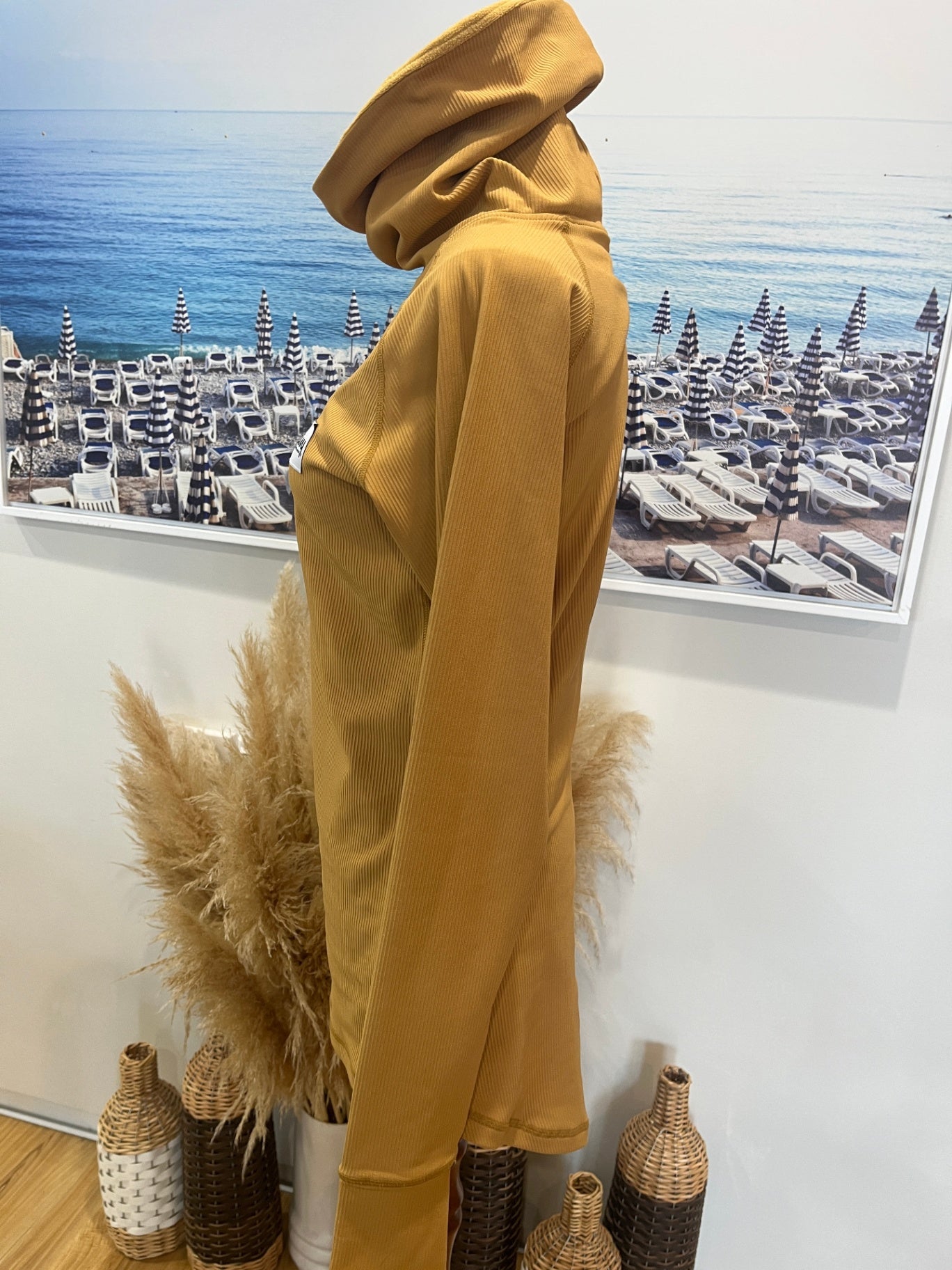 Eivy Sweatshirt Mustard Yellow Size Small