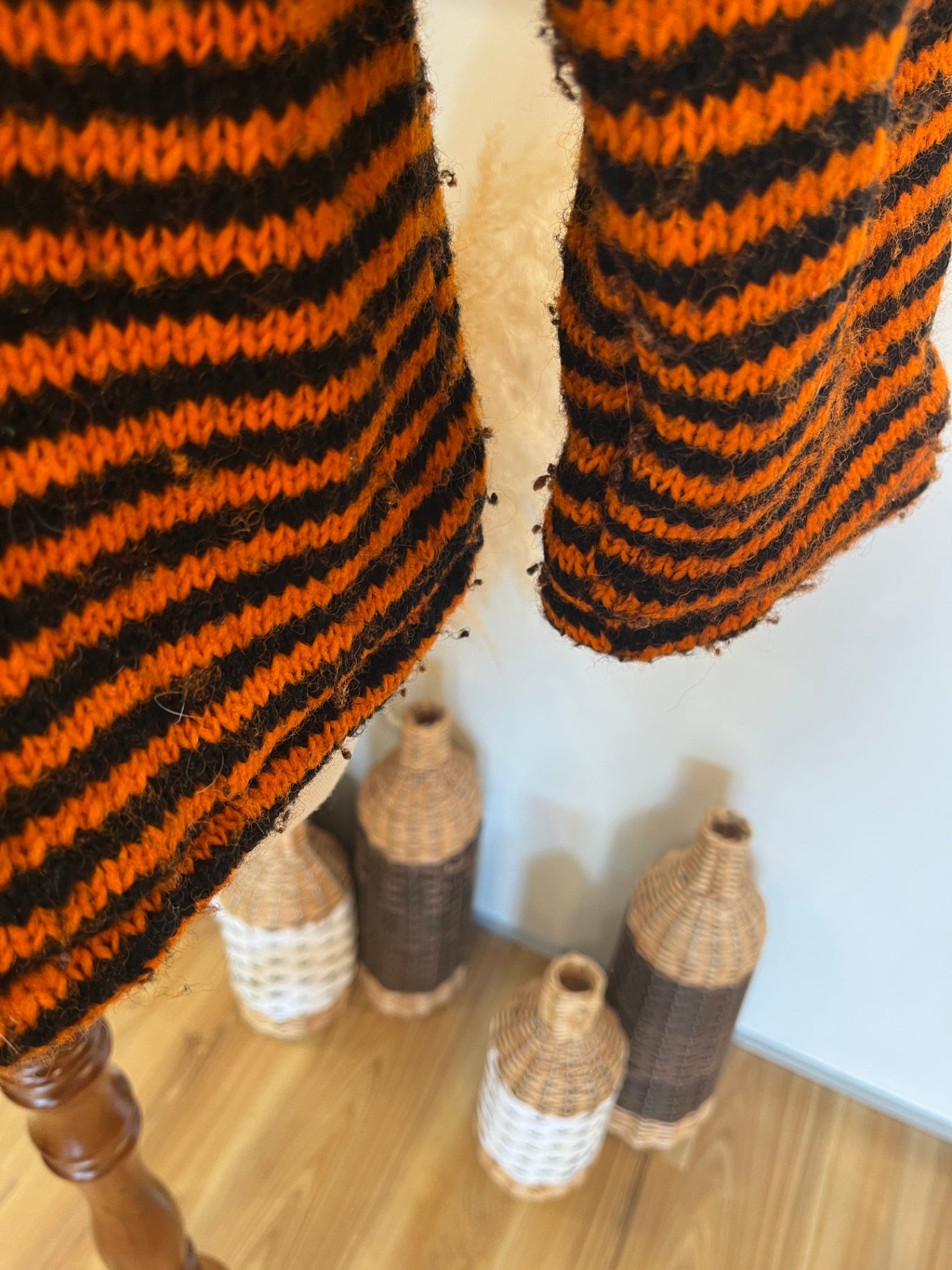 Inc Antations Jacket - Black and Orange Stripes