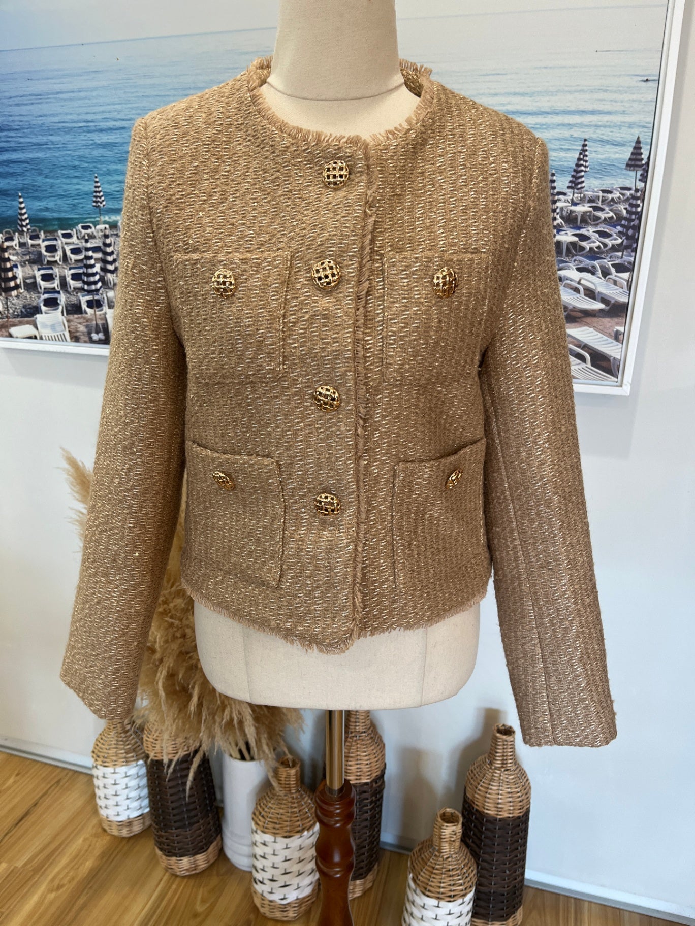 Crop Jacket Size Small