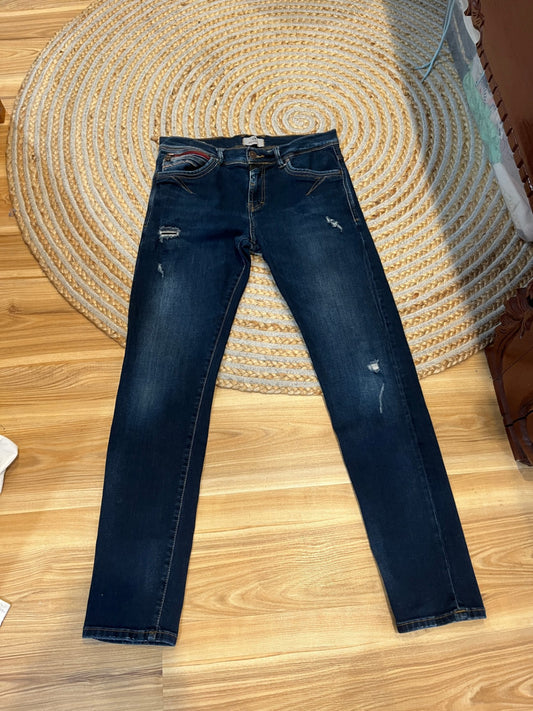 LTB Blue Distressed Slim Jeans – W31 L32 Mid-Rise