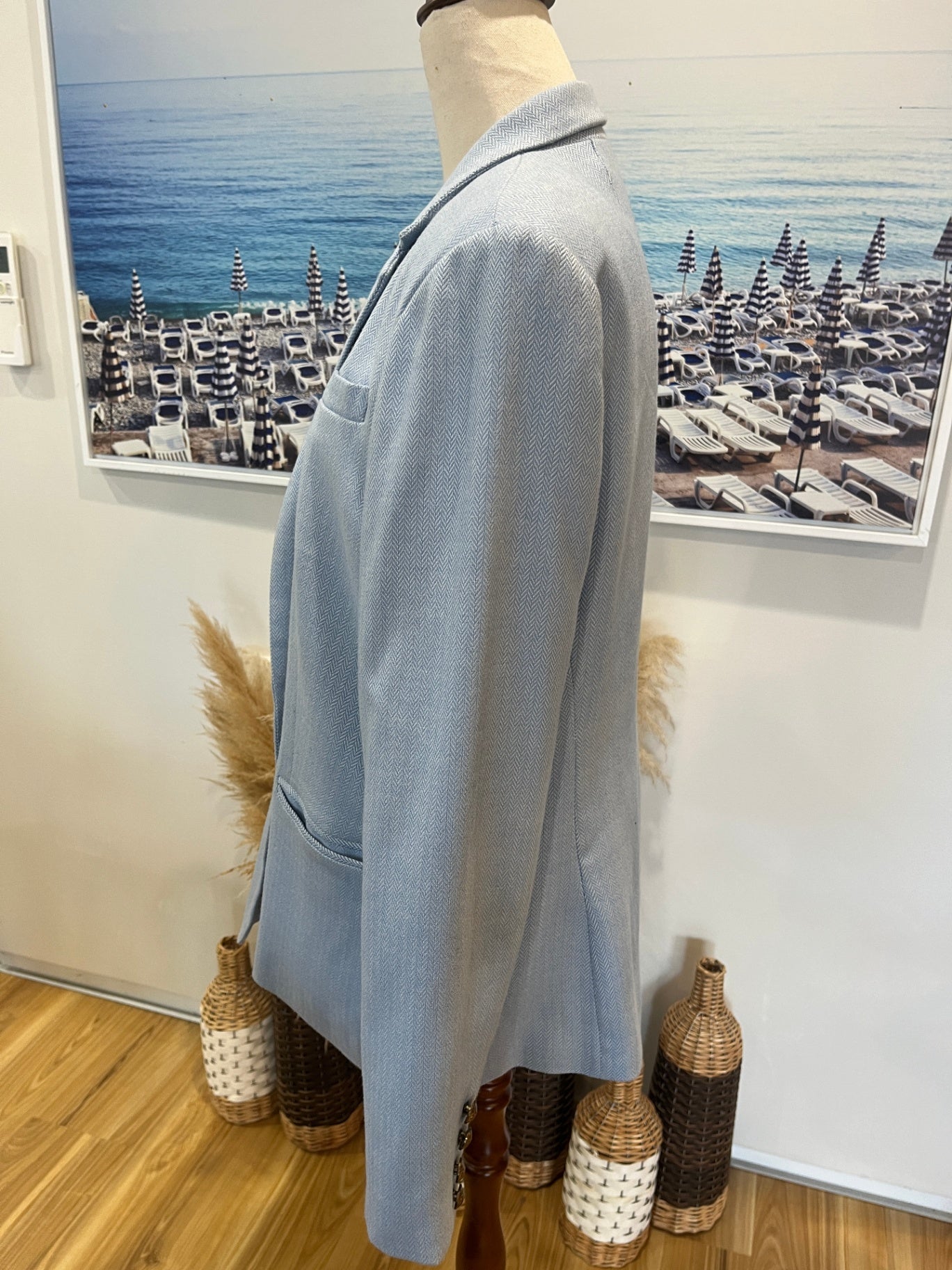 Emerge Pale Blue Blazer 