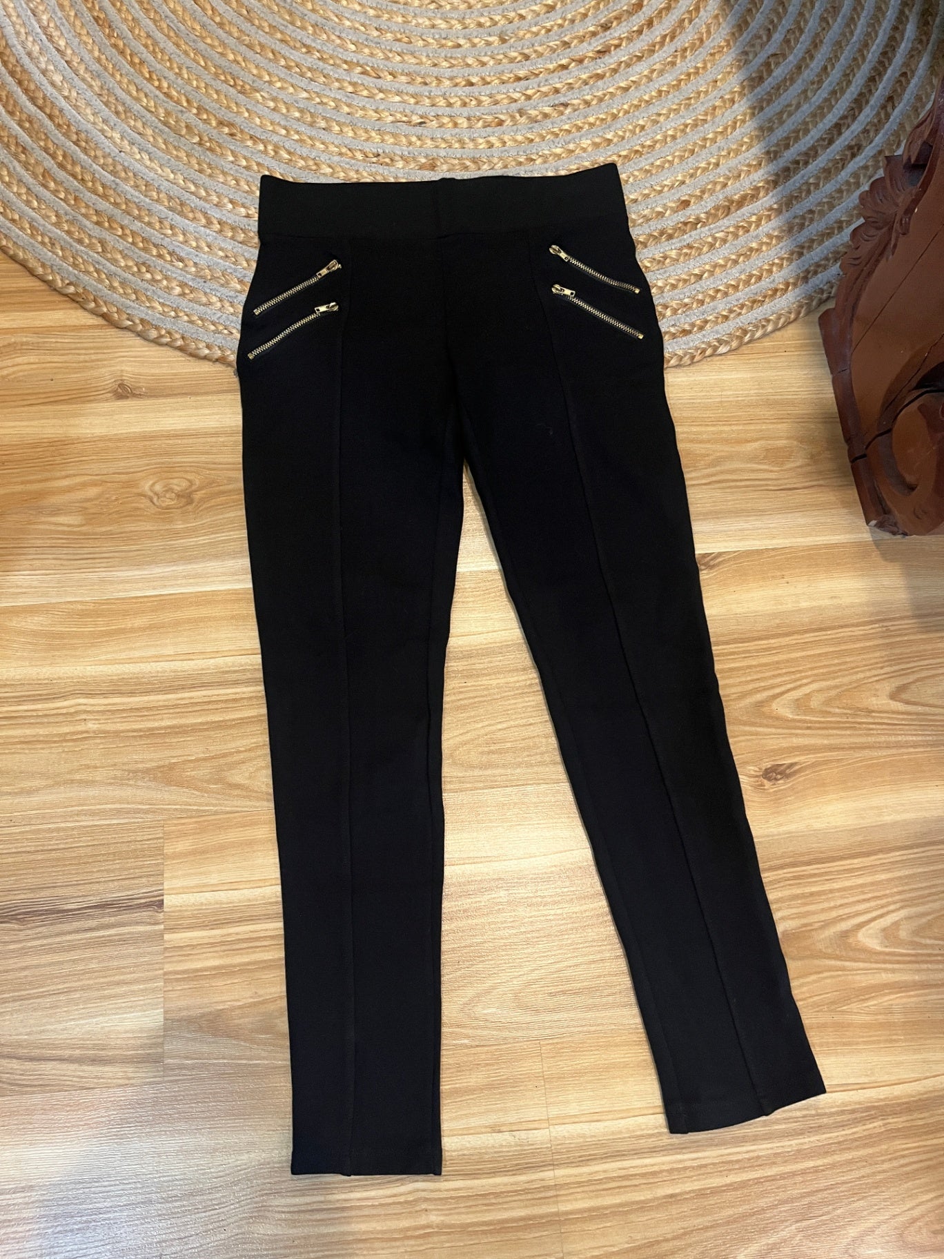 Zara Black Pants Basic Jeggings Type S/M 