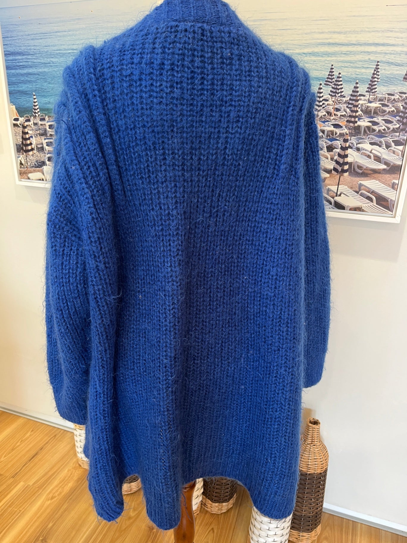Nicole Bright Blue Cardigan Size 12 