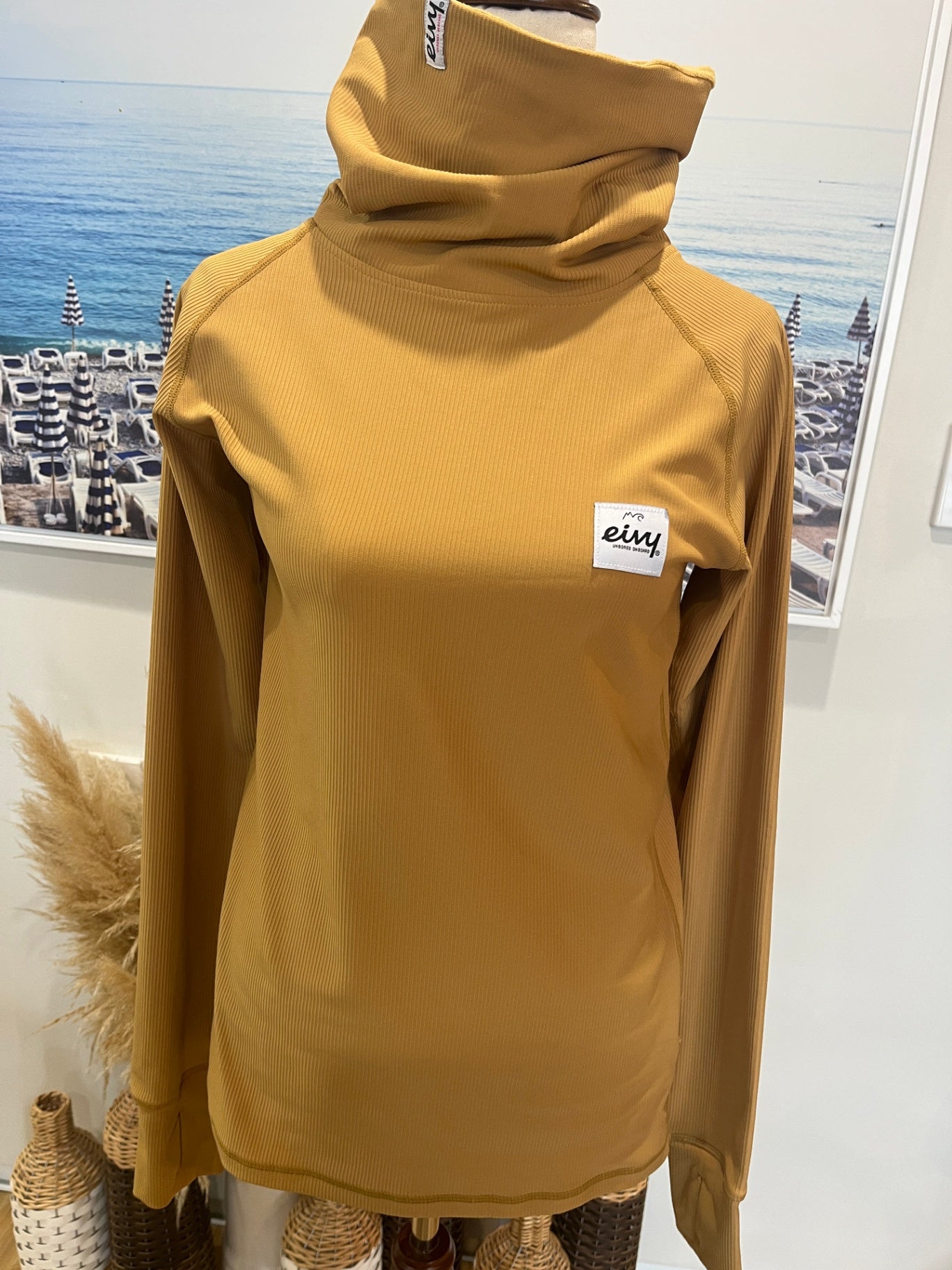 Eivy Sweatshirt Mustard Yellow Size Small