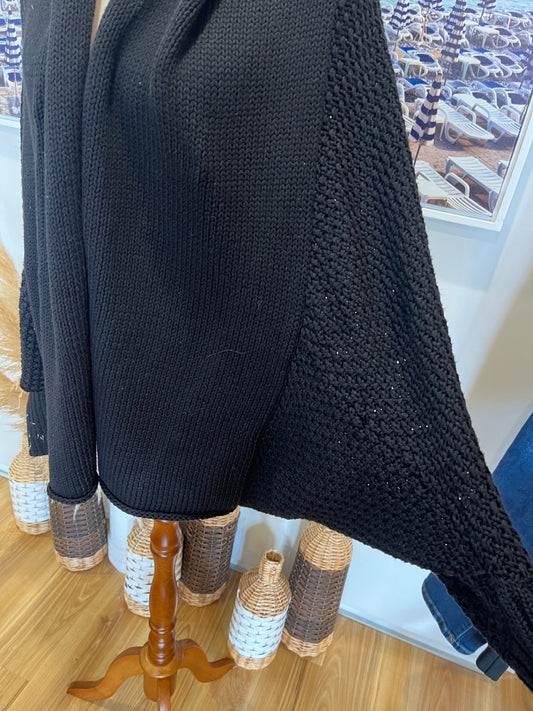 Stella + Gemma Cardigan Black Batwing One Size