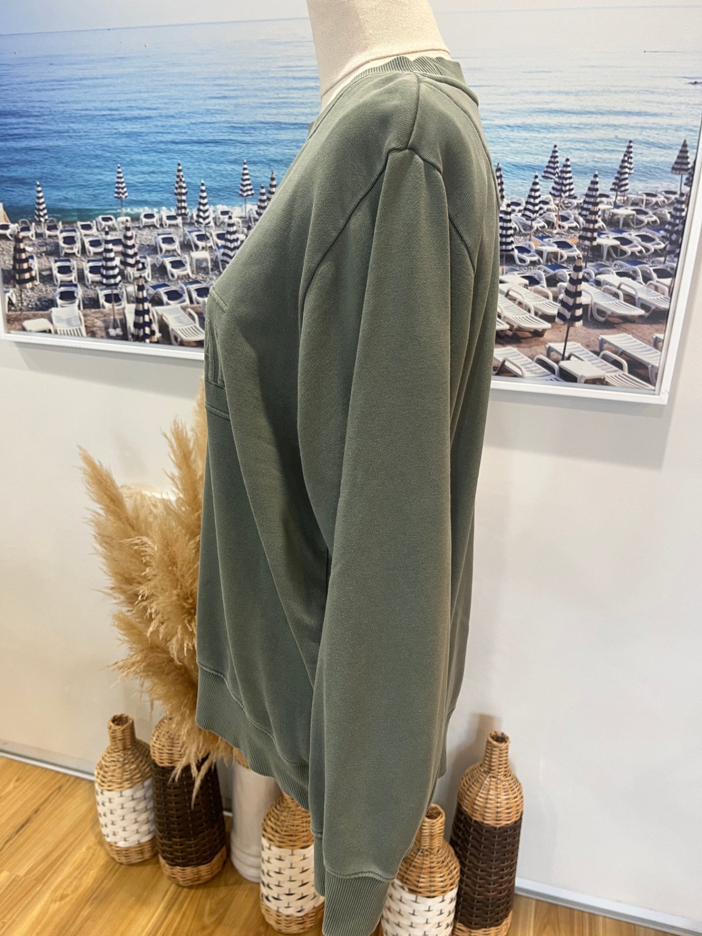 Country Road Sweatshirt XXS Green Oversized