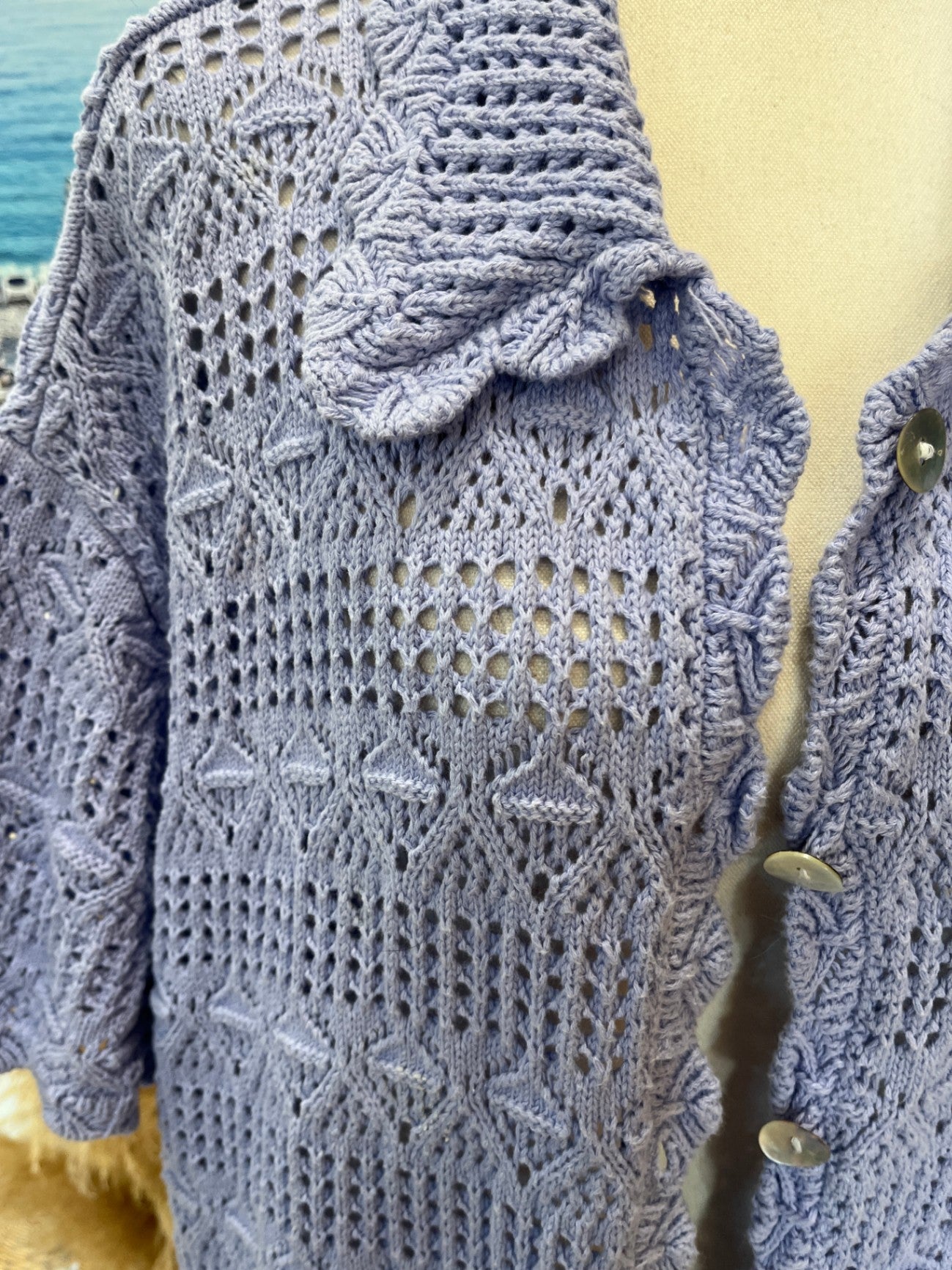 GHANDA Cardigan L Lavender