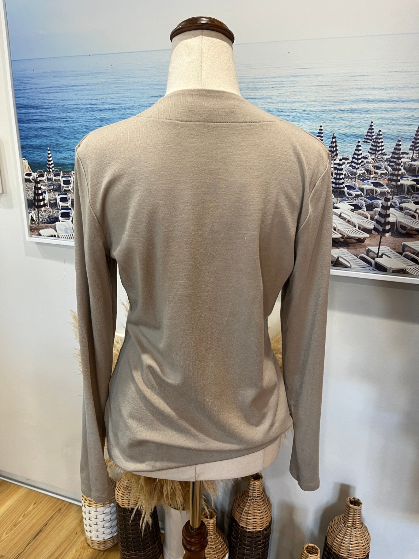 PAULA RYAN Top L Beige