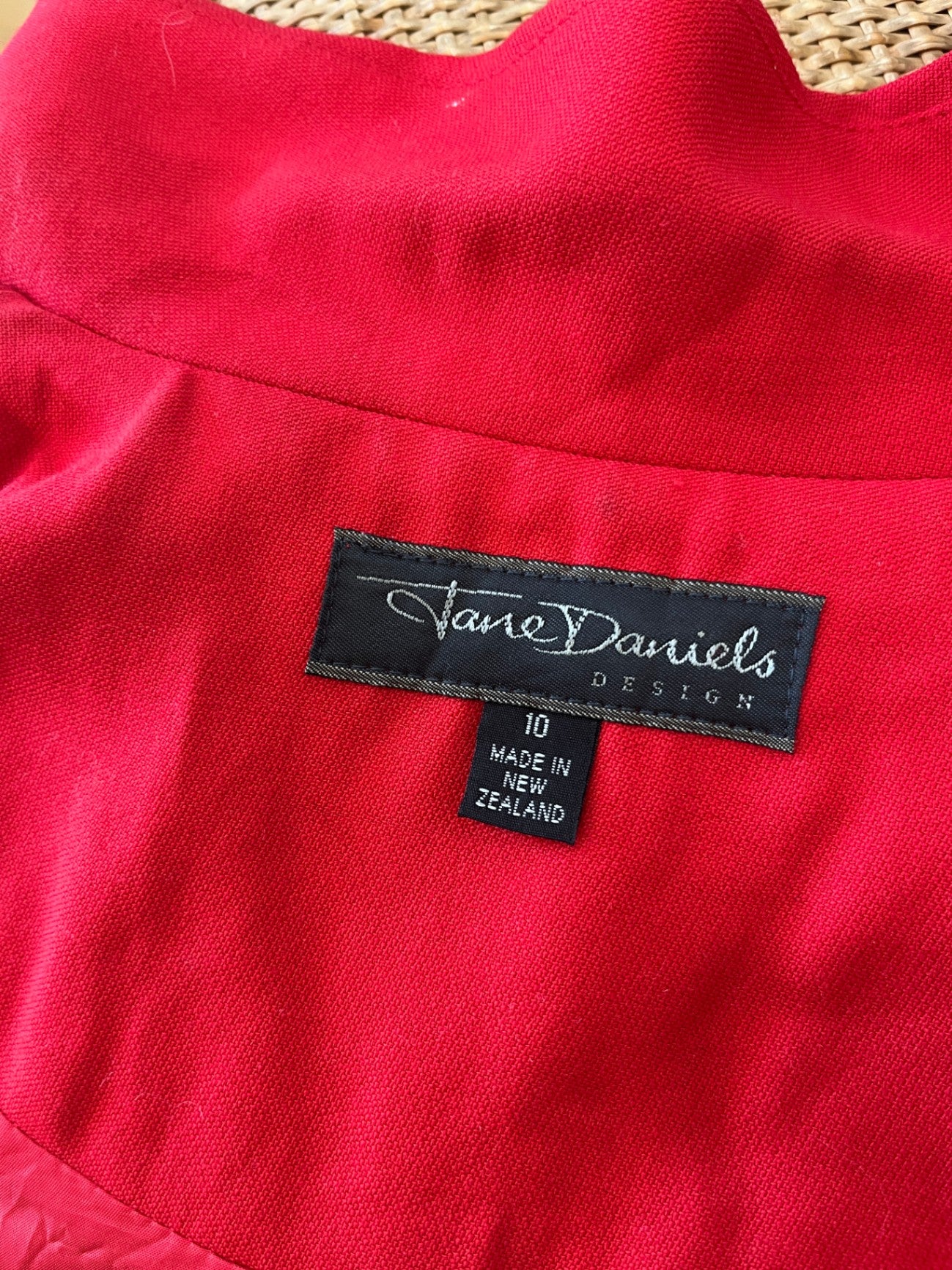Jane Daniels Design Red Jacket Size 10 