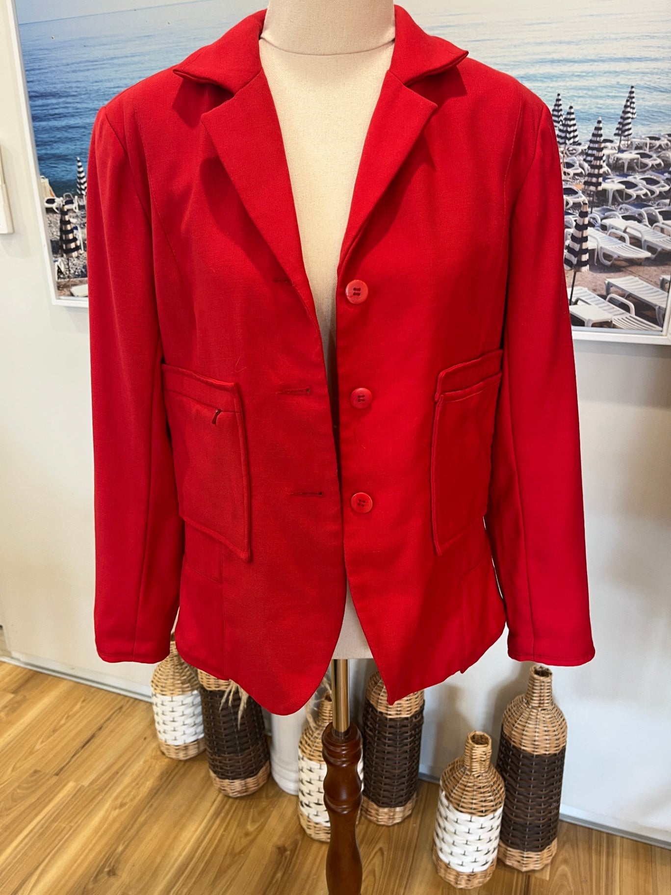 Jane Daniels Design Red Jacket Size 10 