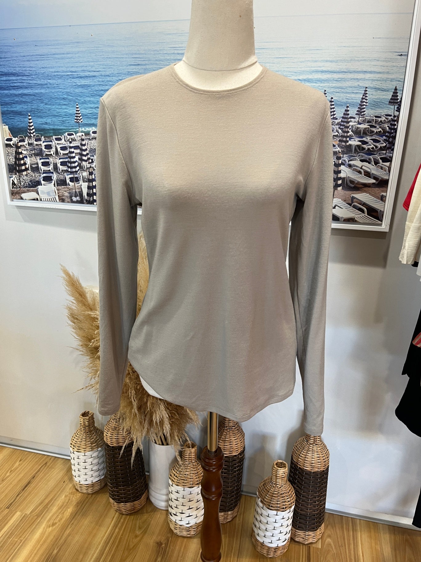 PAULA RYAN Top L Beige