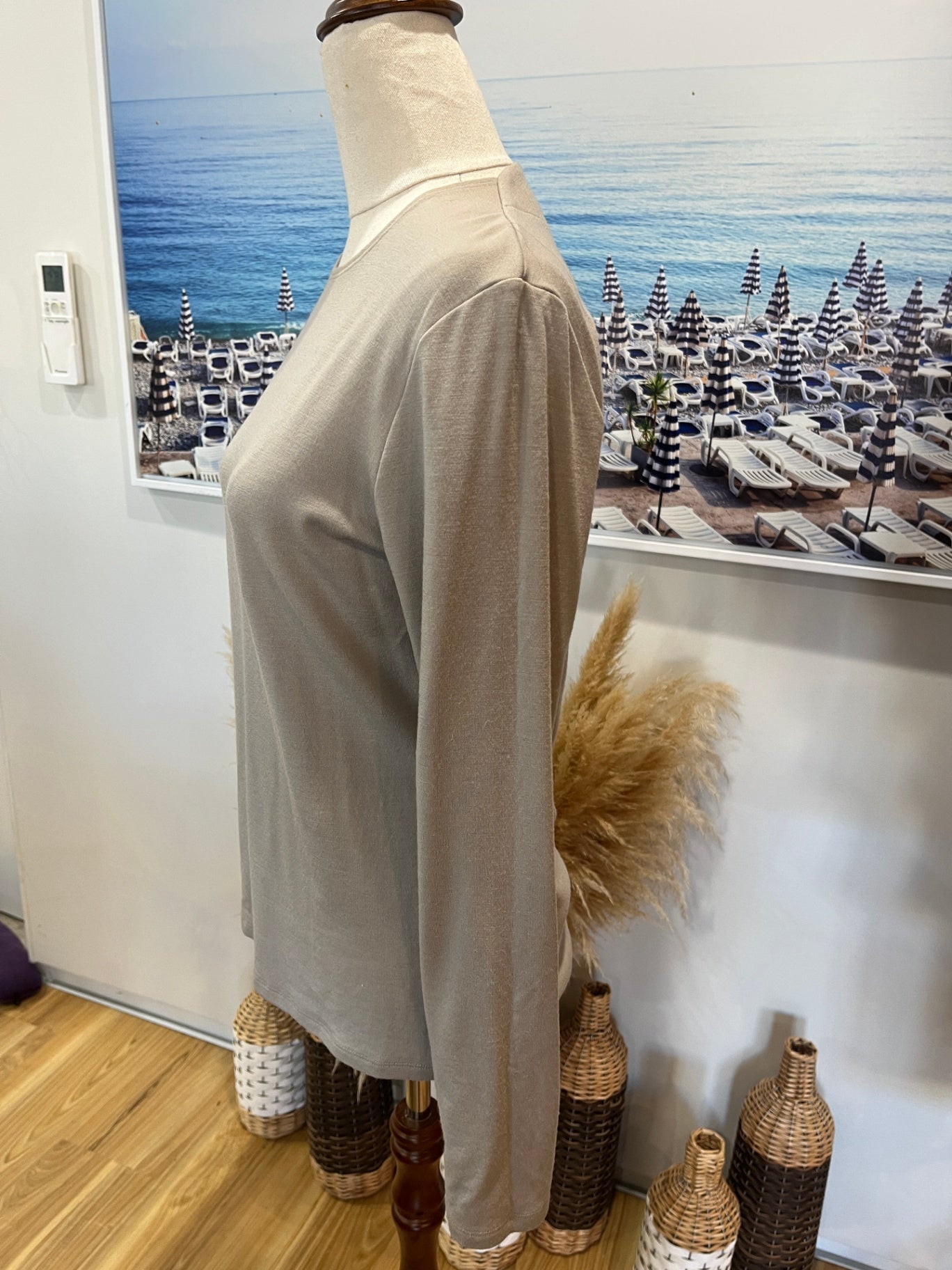 PAULA RYAN Top L Beige