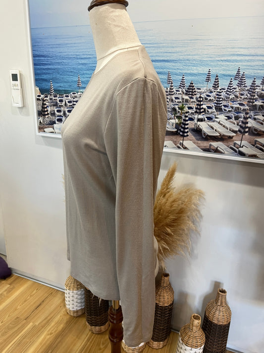 PAULA RYAN Top L Beige