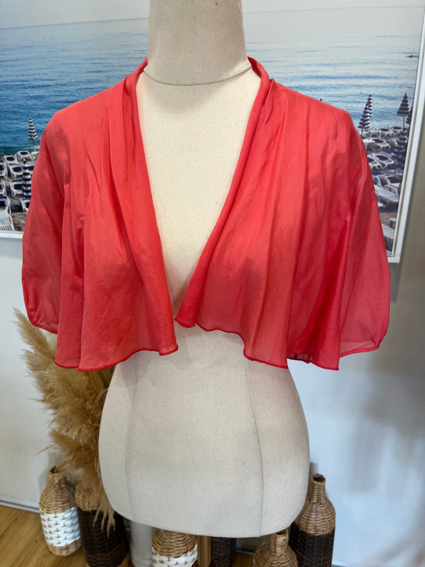 Lisa Law Pinky Shortsleeve Bolero Size 12