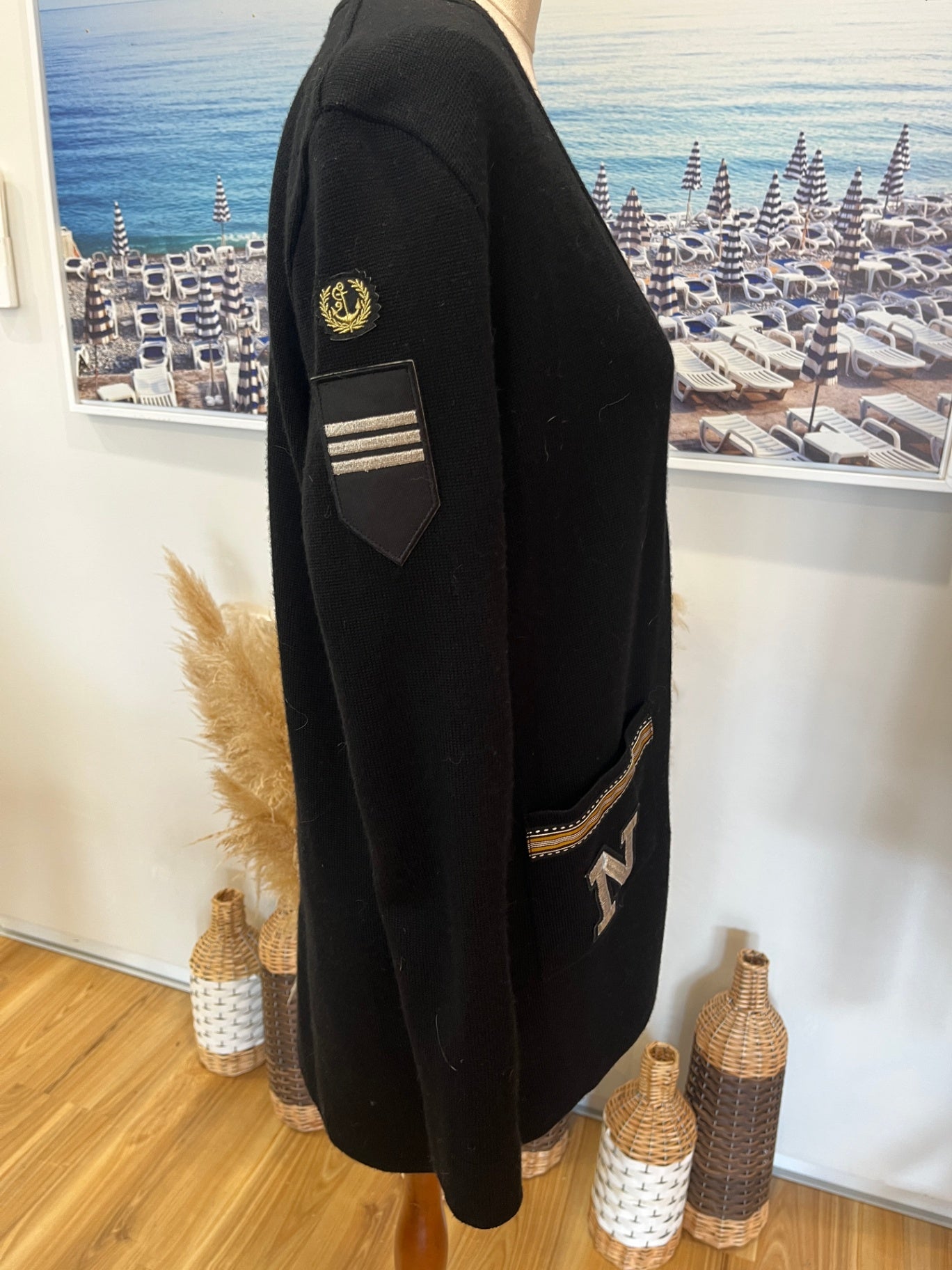 PAULALRYAN Black Cardigan Small