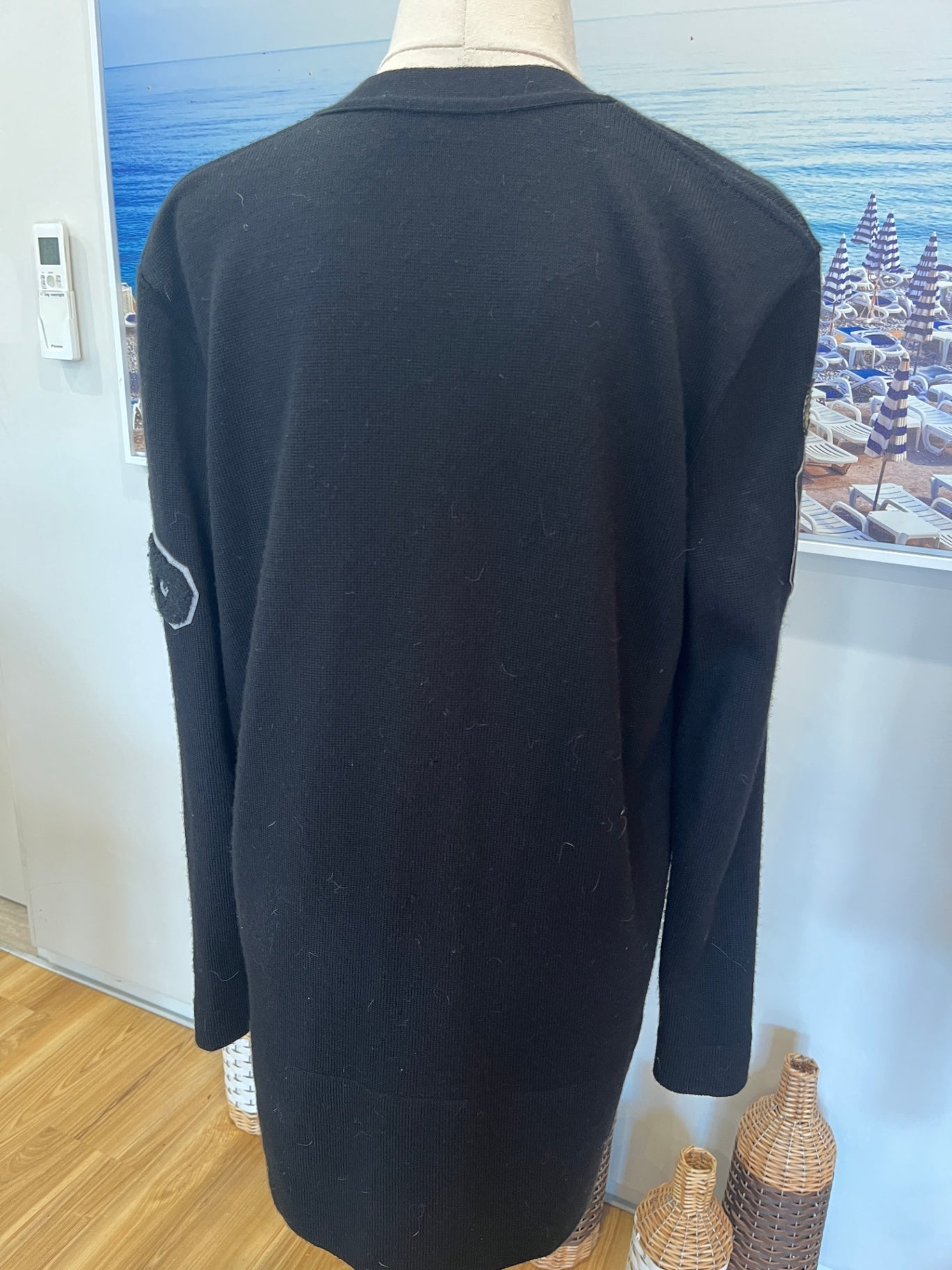 PAULALRYAN Black Cardigan Small