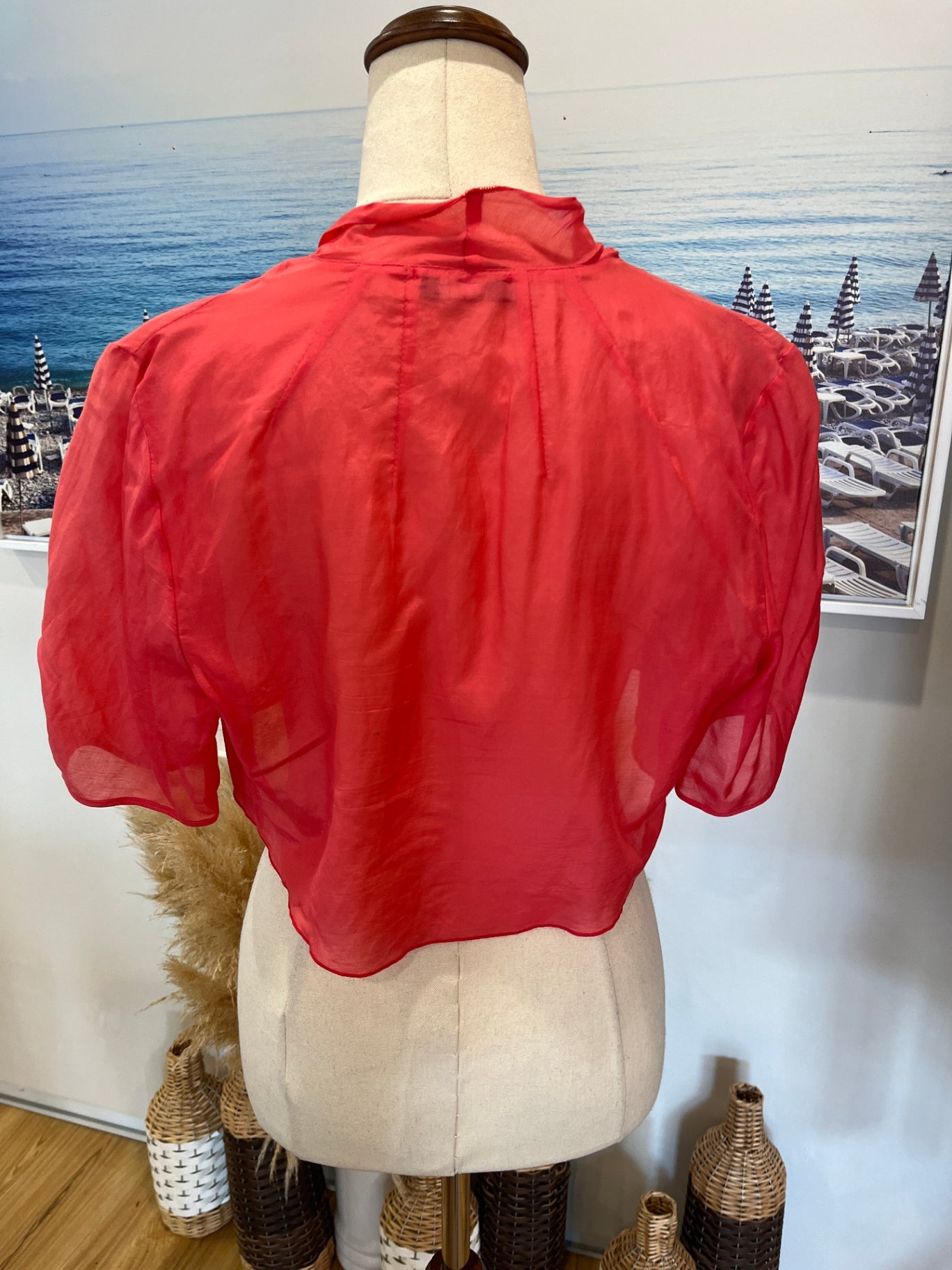 Lisa Law Pinky Shortsleeve Bolero Size 12