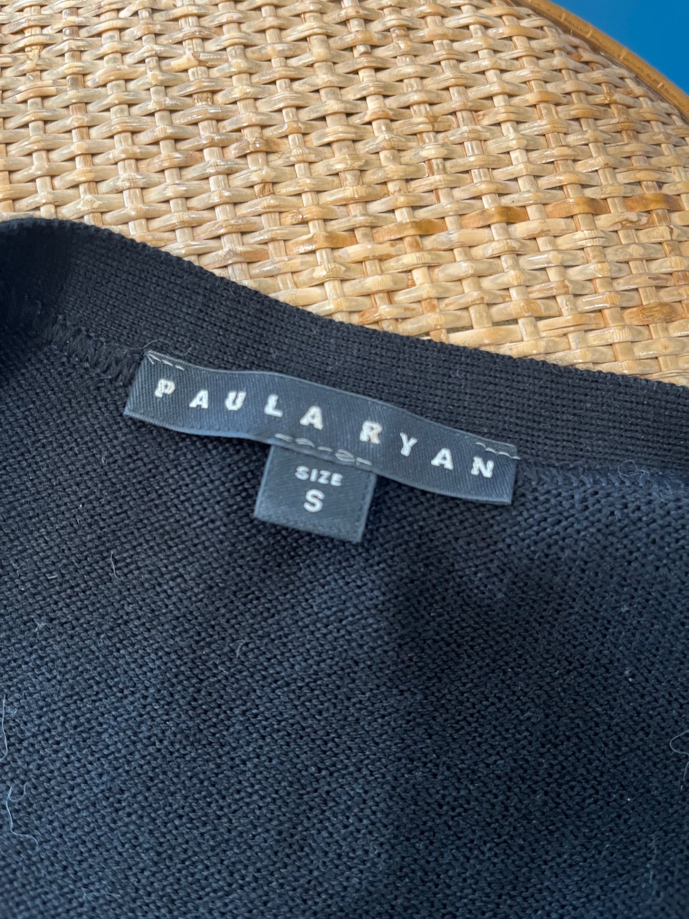 PAULALRYAN Black Cardigan Small