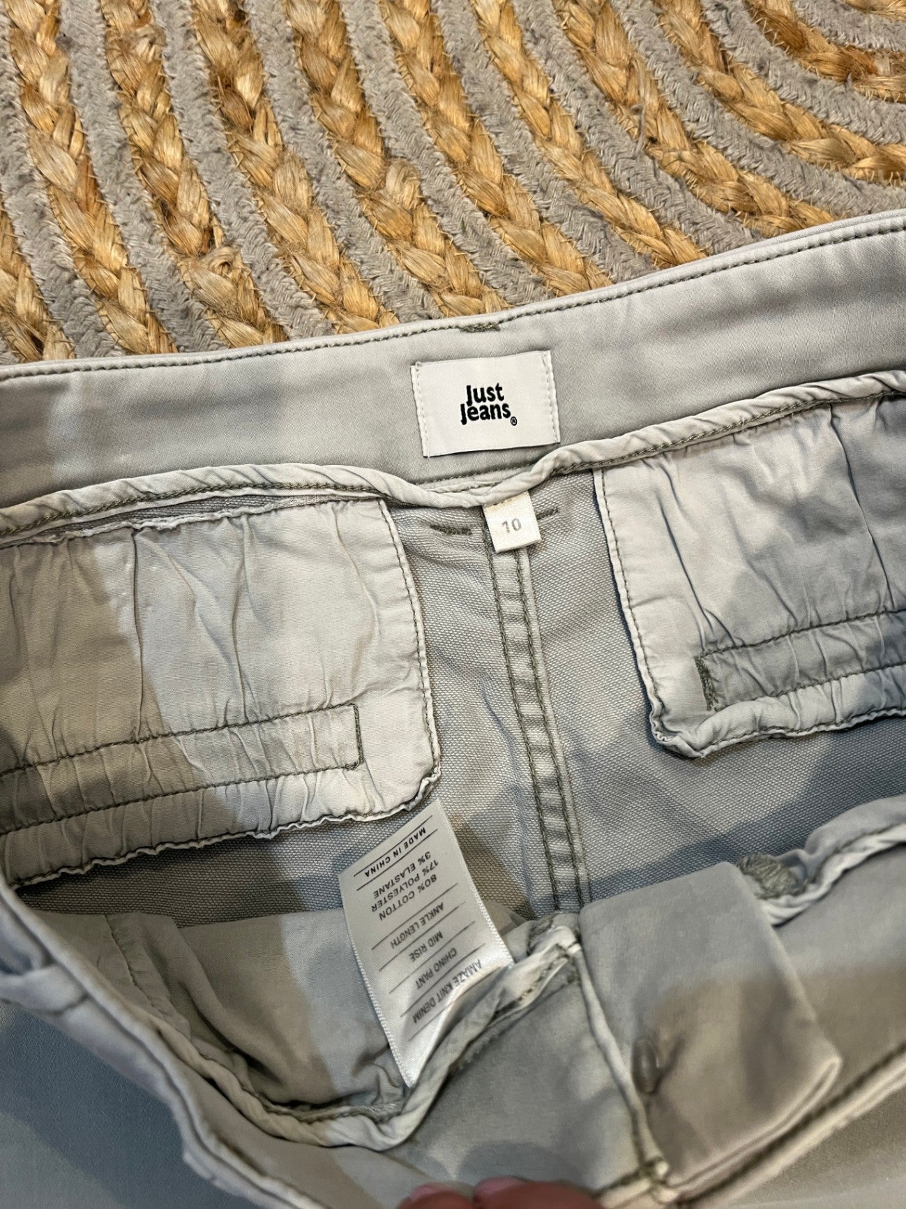 Just Jeans Light Gray Pants Size 10 