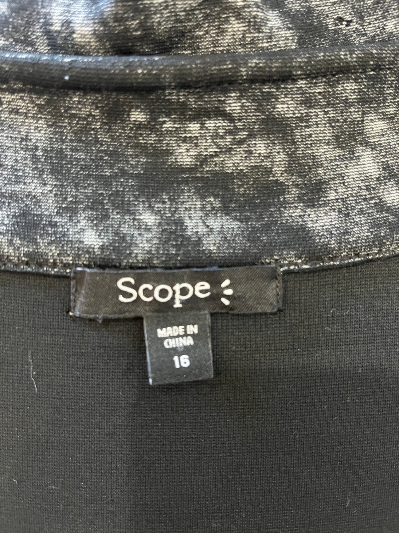 Scope Black Jacket Size 16