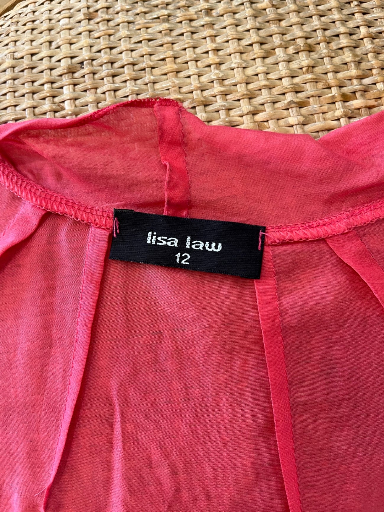 Lisa Law Pinky Shortsleeve Bolero Size 12