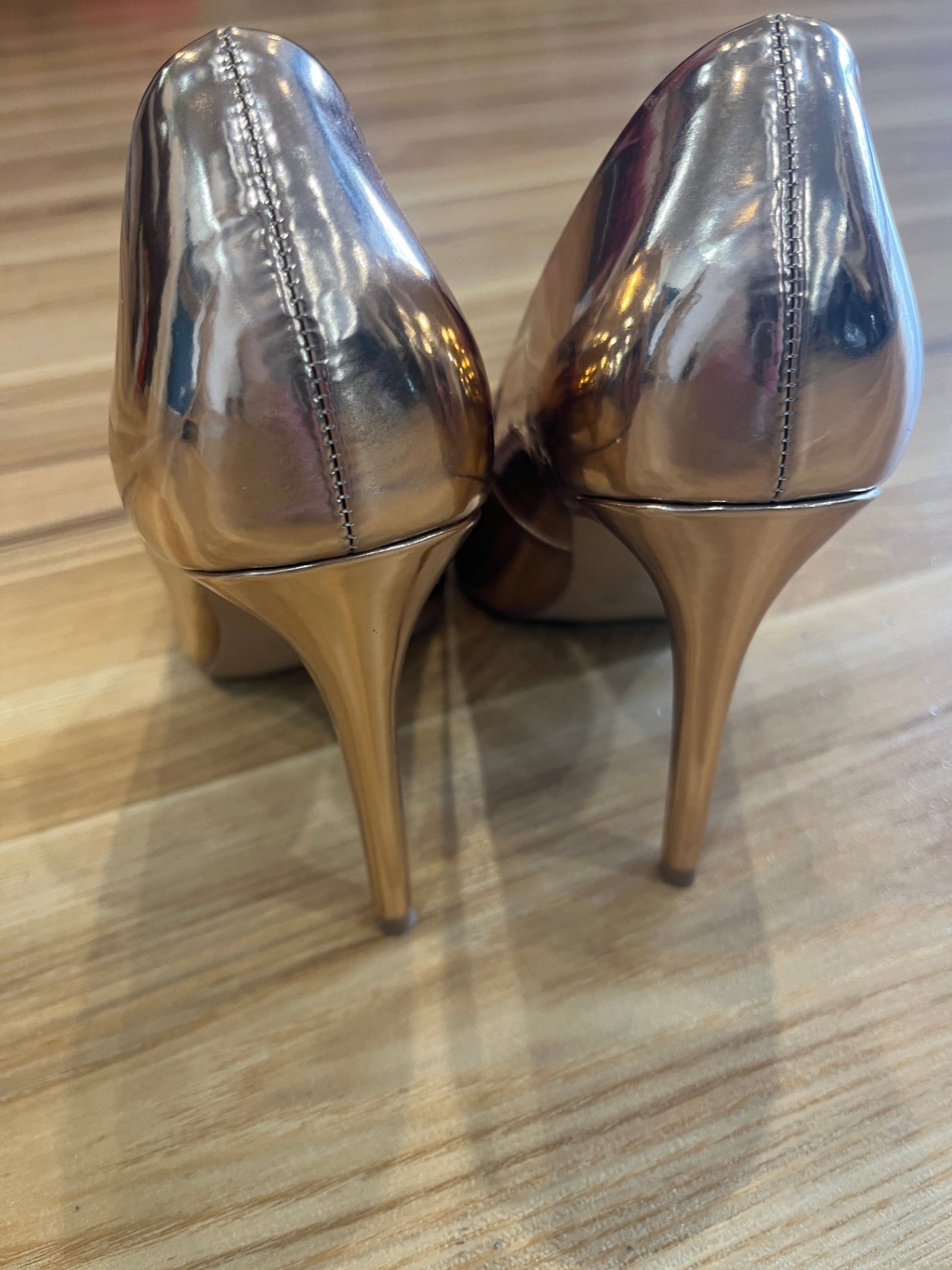 Novo Rose Gold Stilettos – Women's Size 9 | Elegant Party Heels