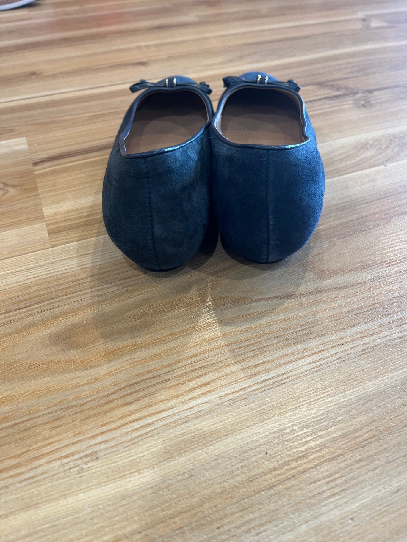 Clarks Blue Faux Suede Ballet Flats – Size 39.5 | Classic & Comfy